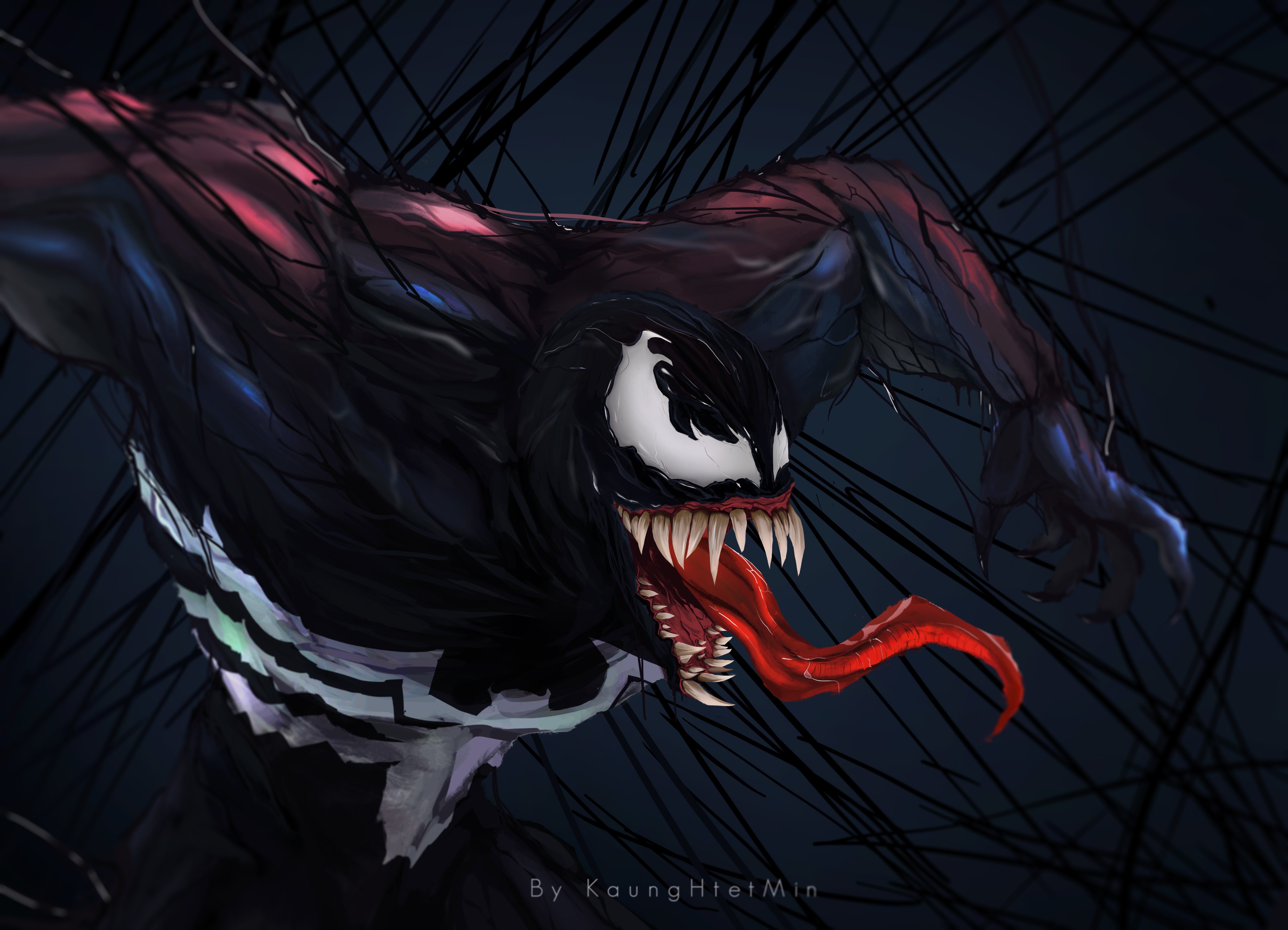 venom, superheroes, hd, 4k, 5k, artist, digital art, artwork, HD Wallpaper
