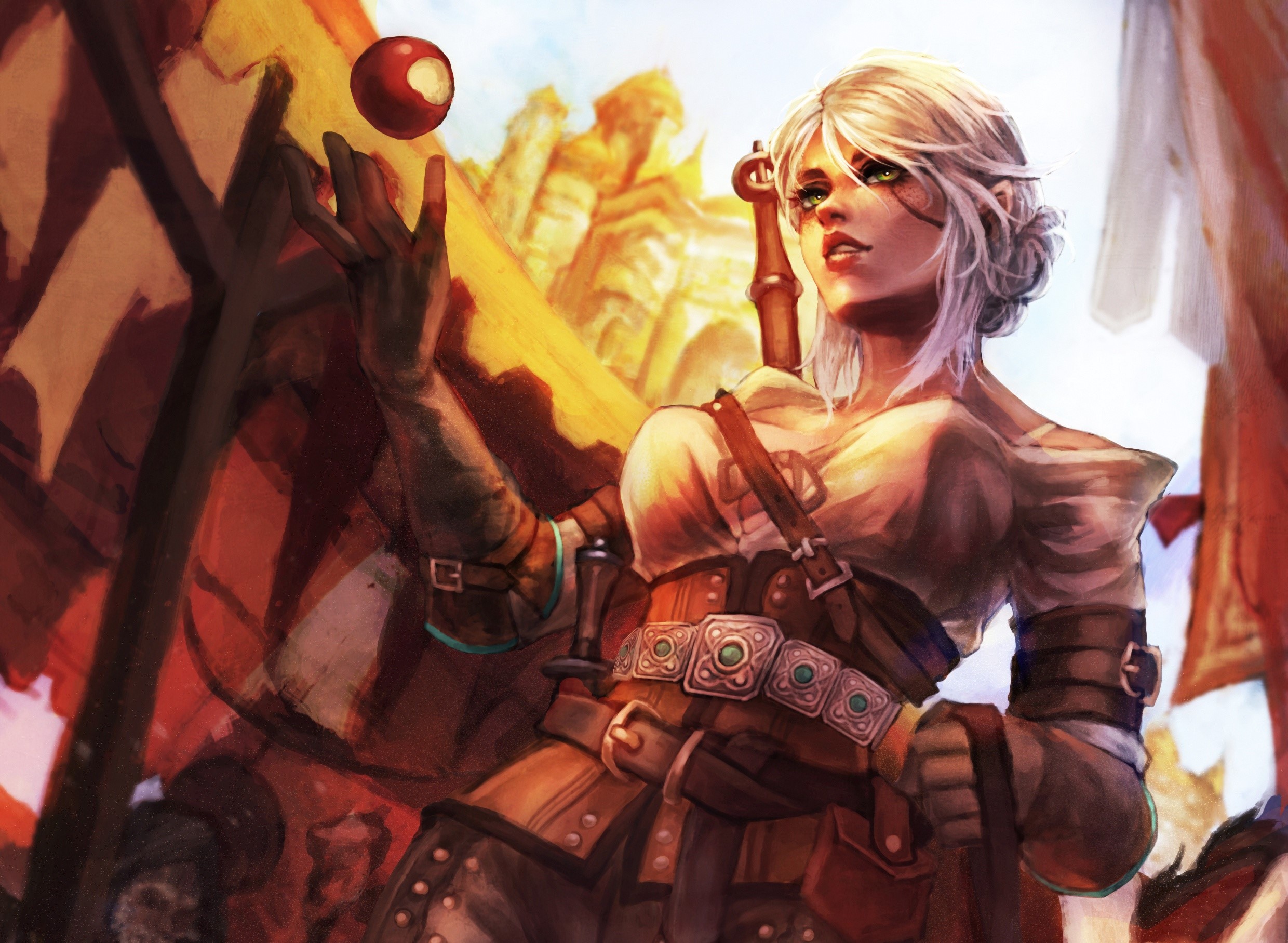 ciri, the witcher 3, games, ps4 games, xbox games, pc games, artist, digital art, artwork, hd, fantasy girls, HD Wallpaper