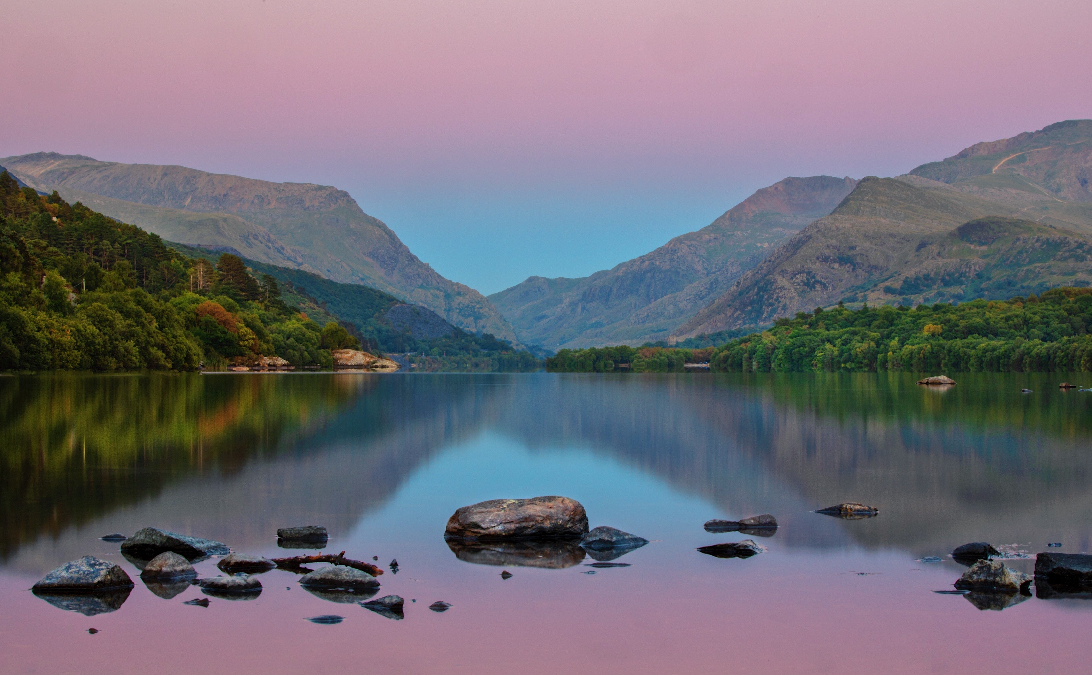 lake, mountains, reflection, nature, hd, 4k, HD Wallpaper