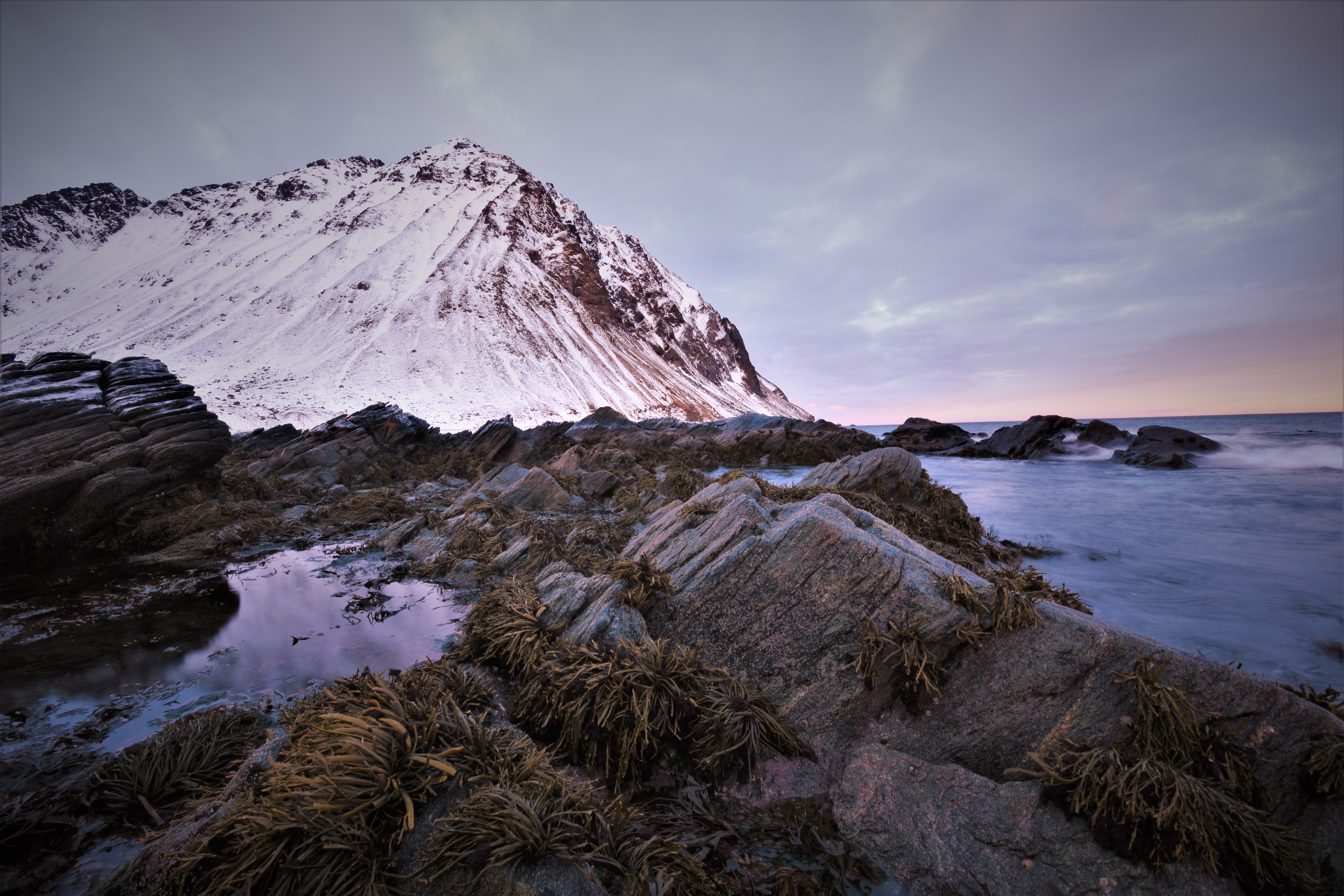 snow, rocks, mountains, landscape, hd, 4k, 5k, nature, HD Wallpaper