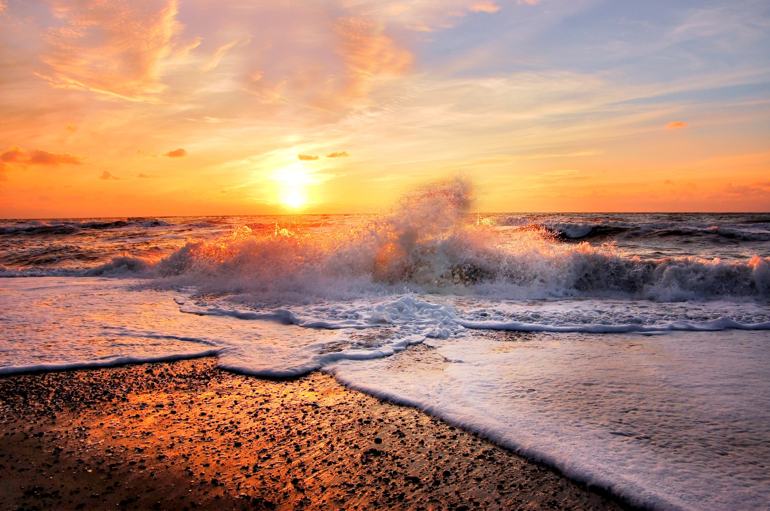 waves, nature, hd, ocean, HD Wallpaper