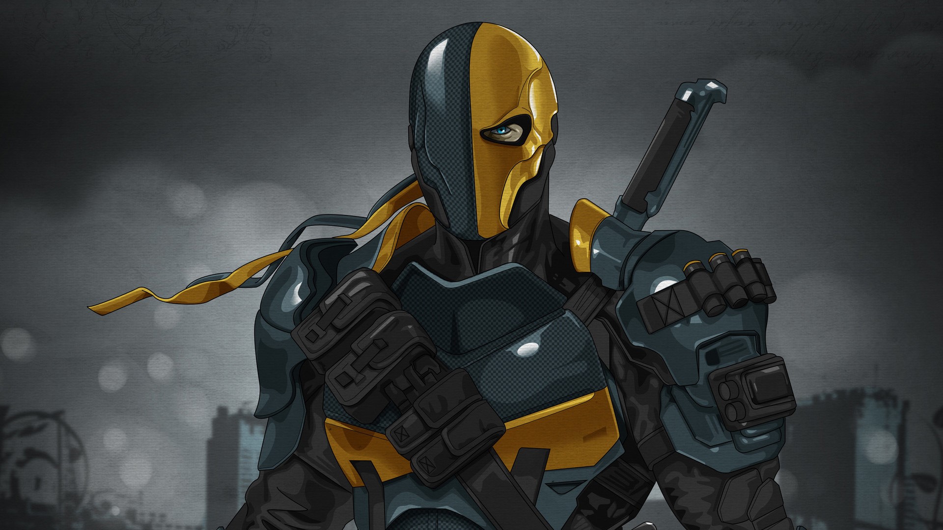 deathstroke, superheroes, dc comics, artwork, artist, digital art, hd, artstation, HD Wallpaper
