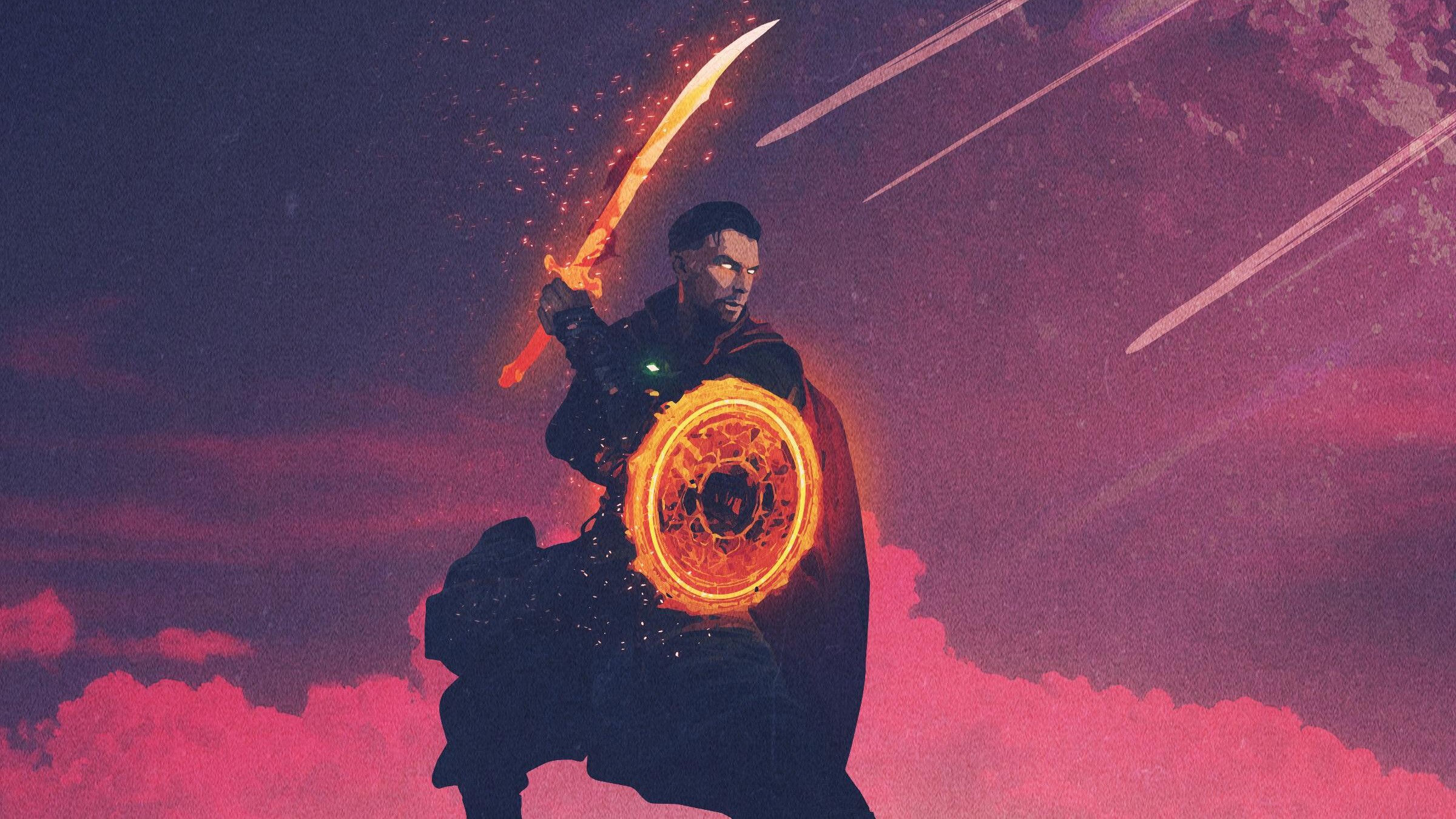 doctor strange, superheroes, hd, minimalism, minimalist, deviantart, HD Wallpaper