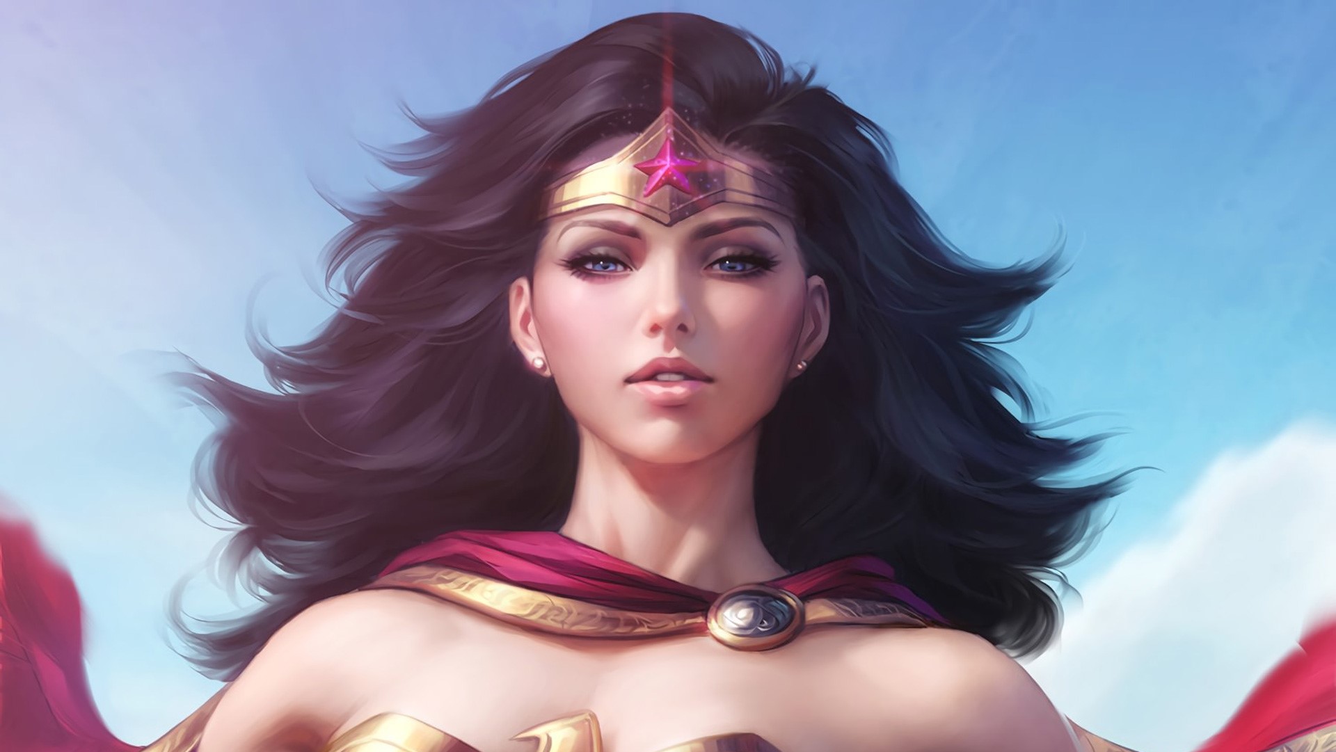 wonder woman, hd, artwork, digital art, superheroes, HD Wallpaper