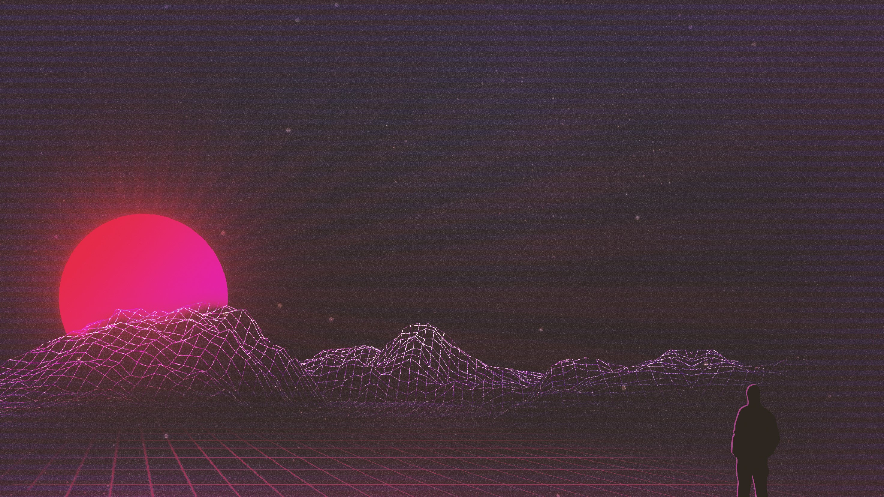 retrowave, artist, artwork, digital art, hd, behance, HD Wallpaper