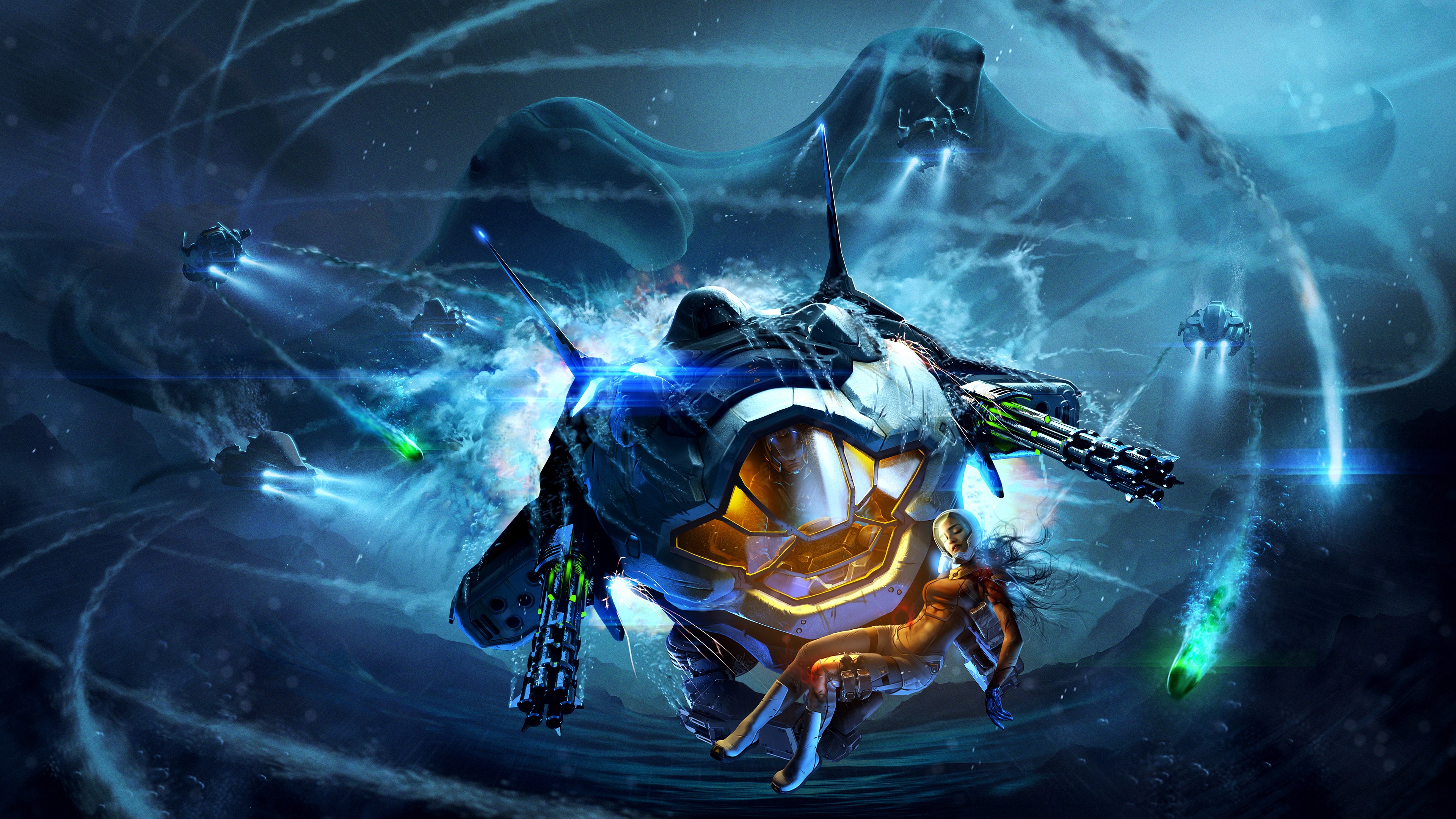 aquanox deep descent, games, hd, 4k, HD Wallpaper