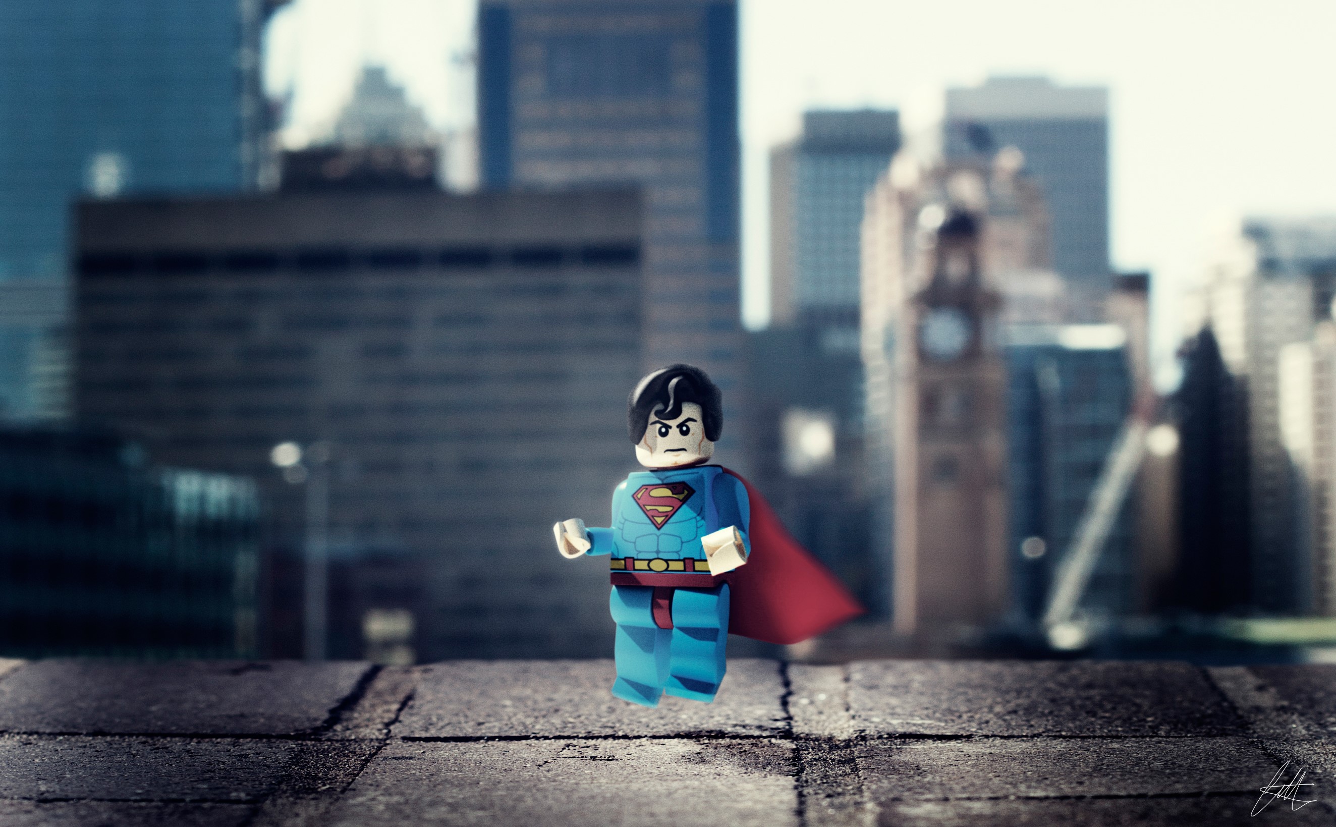 lego, superman, hd, superheroes, behance, HD Wallpaper