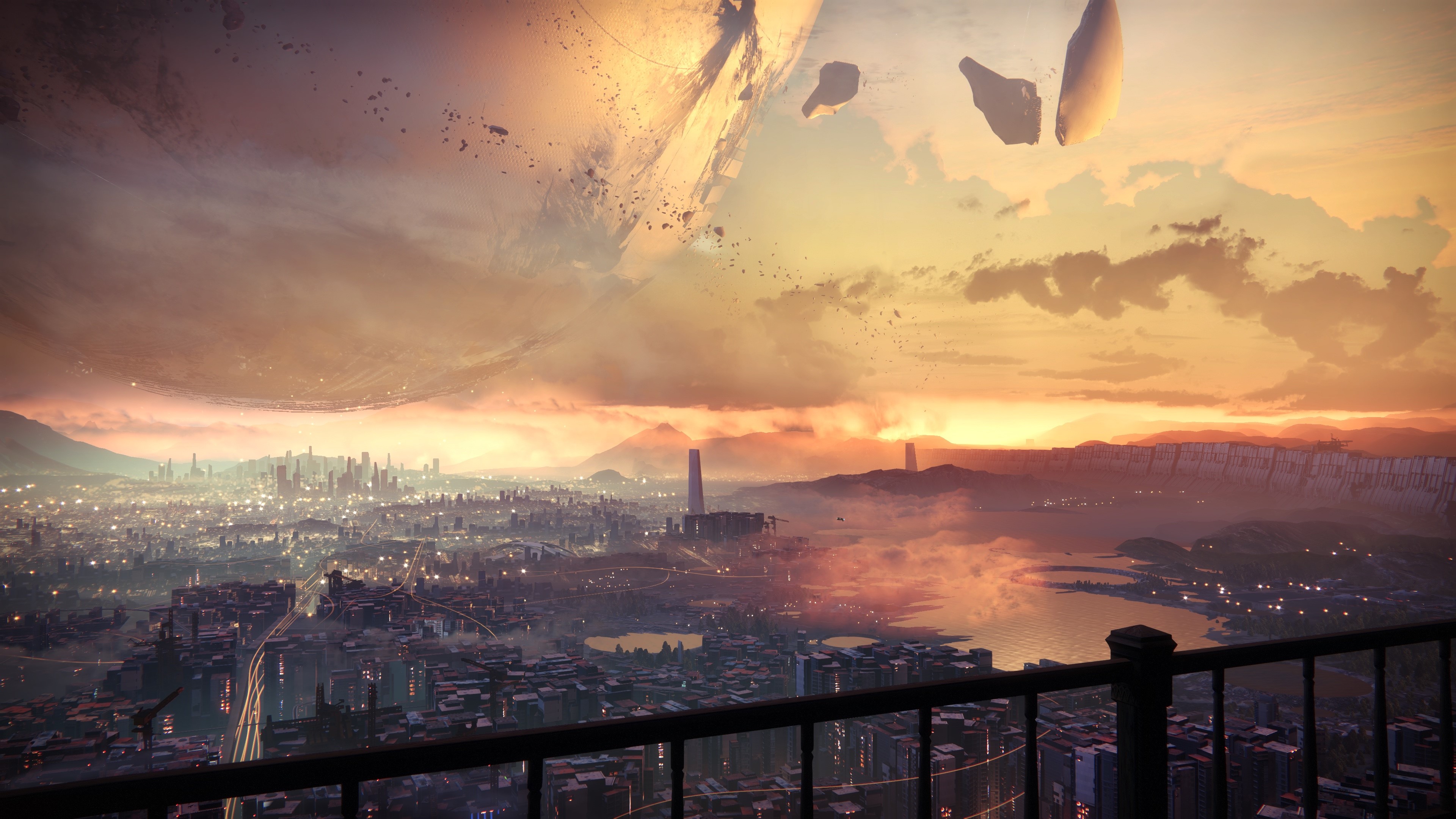 cityscape, artist, artwork, digital art, hd, 4k, HD Wallpaper