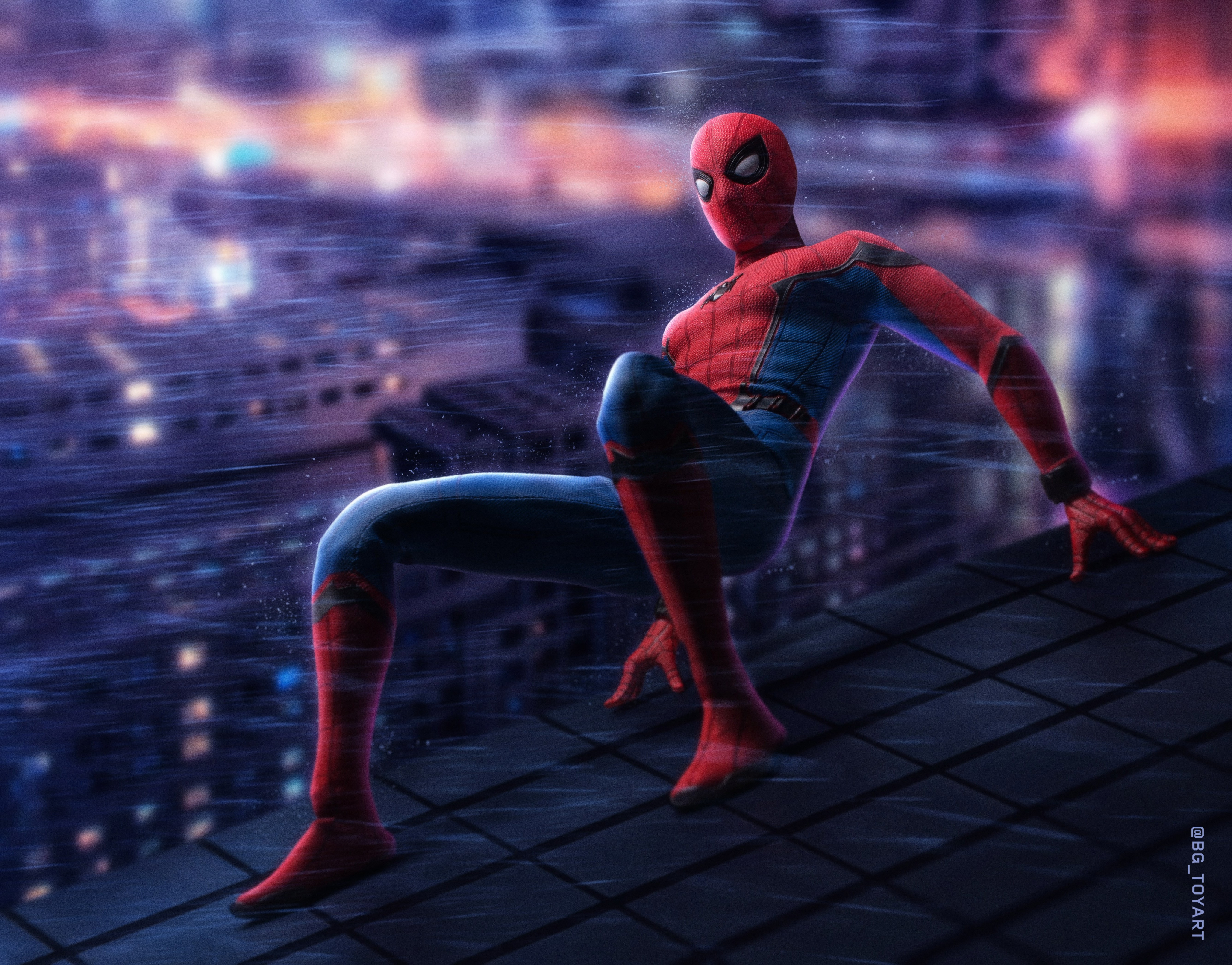 spiderman, hd, 4k, 5k, superheroes, HD Wallpaper