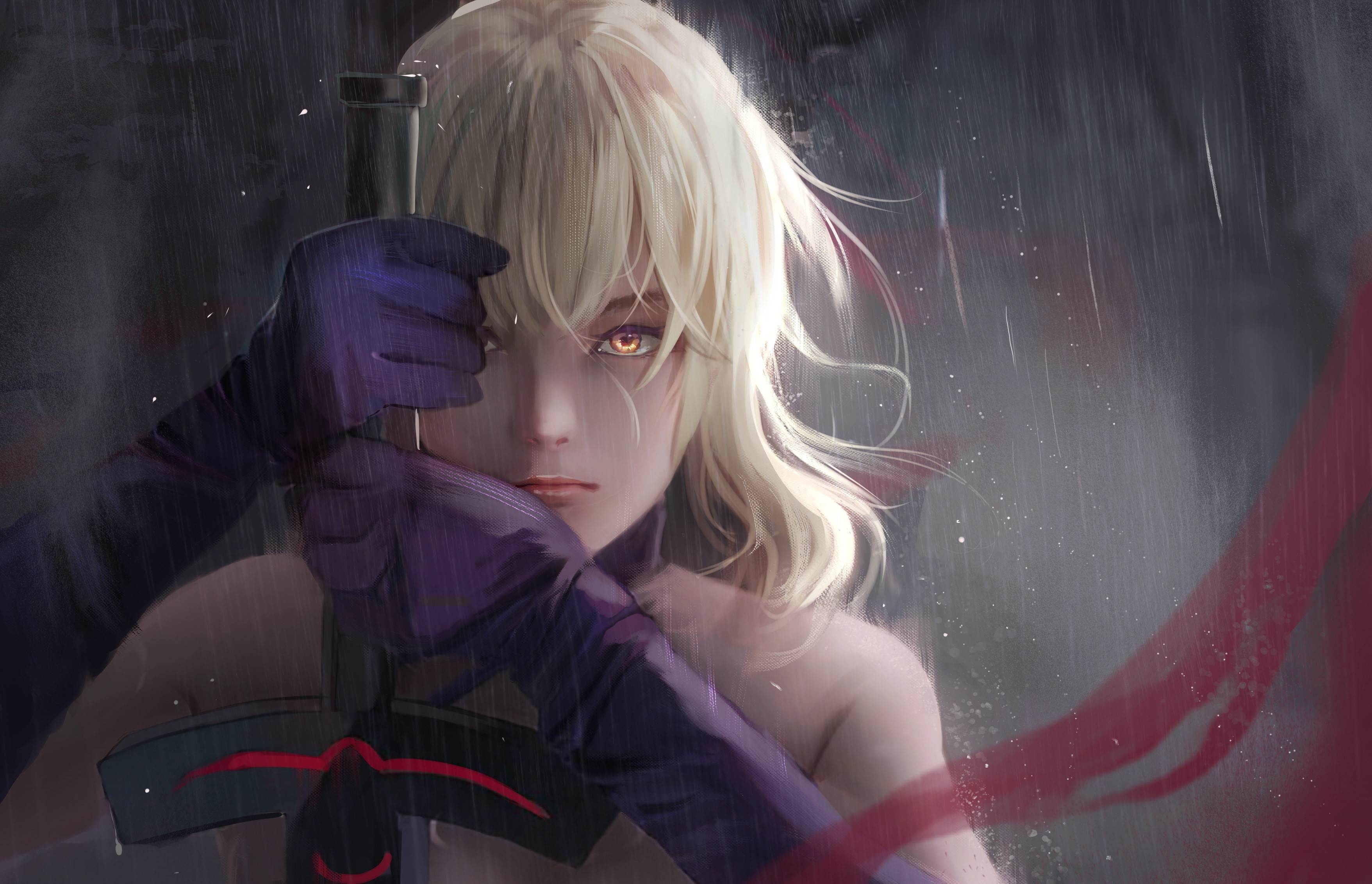 fantasy, artist, artwork, digital art, hd, 4k, blonde, HD Wallpaper