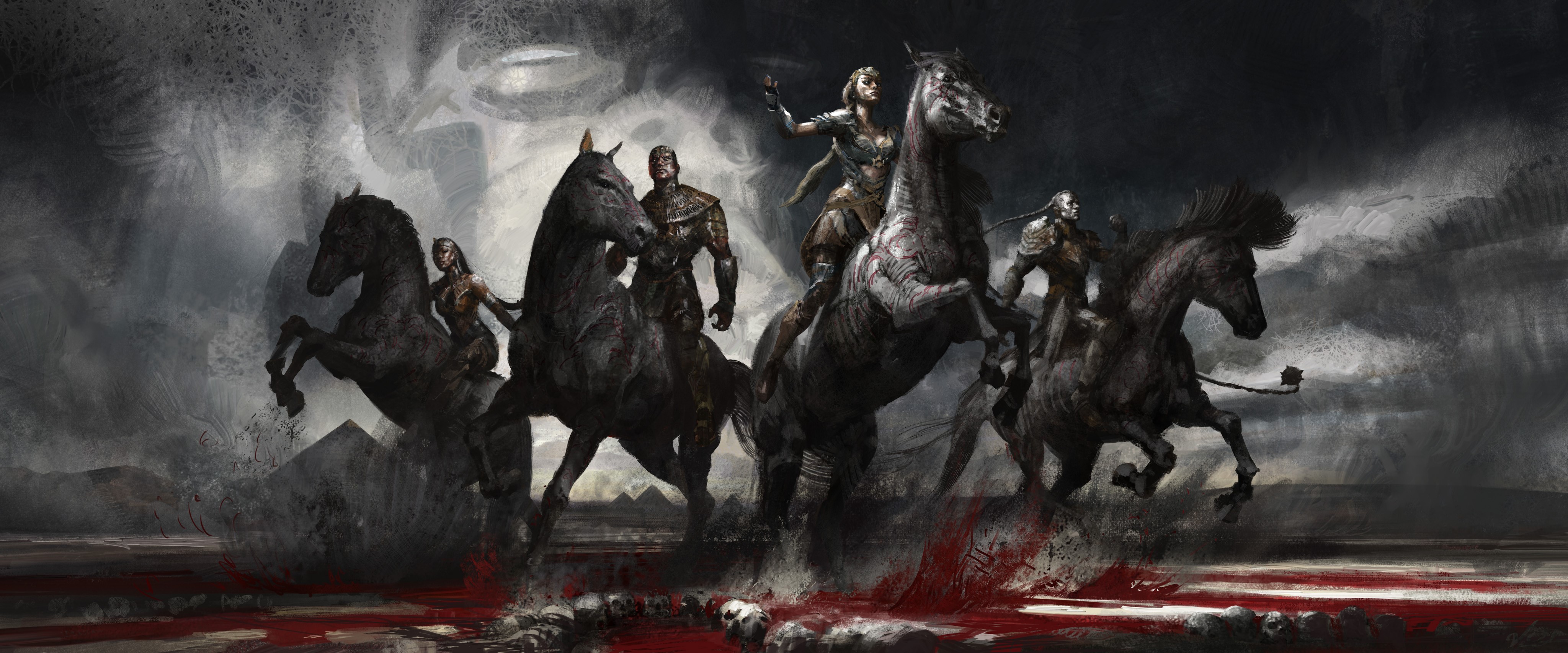 x men apocalypse, horse, artist, artwork, digital art, hd, dark, 4k, HD Wallpaper
