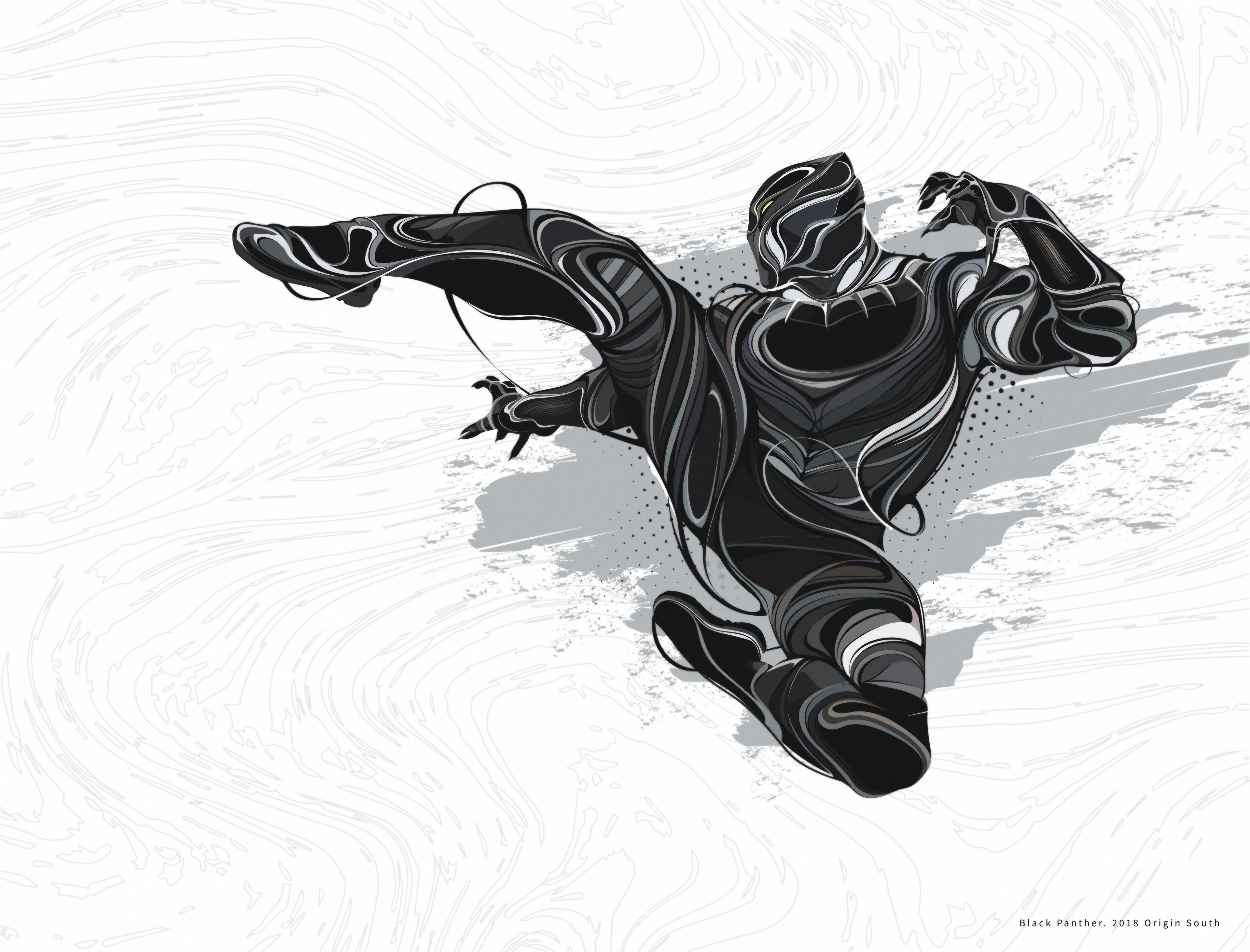 black panther, 4k, art, artwork, digital art, superheroes, behance, HD Wallpaper