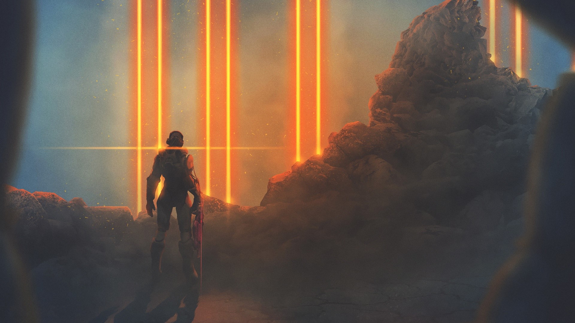 science fiction, warrior, artwork, artist, digital art, hd, HD Wallpaper