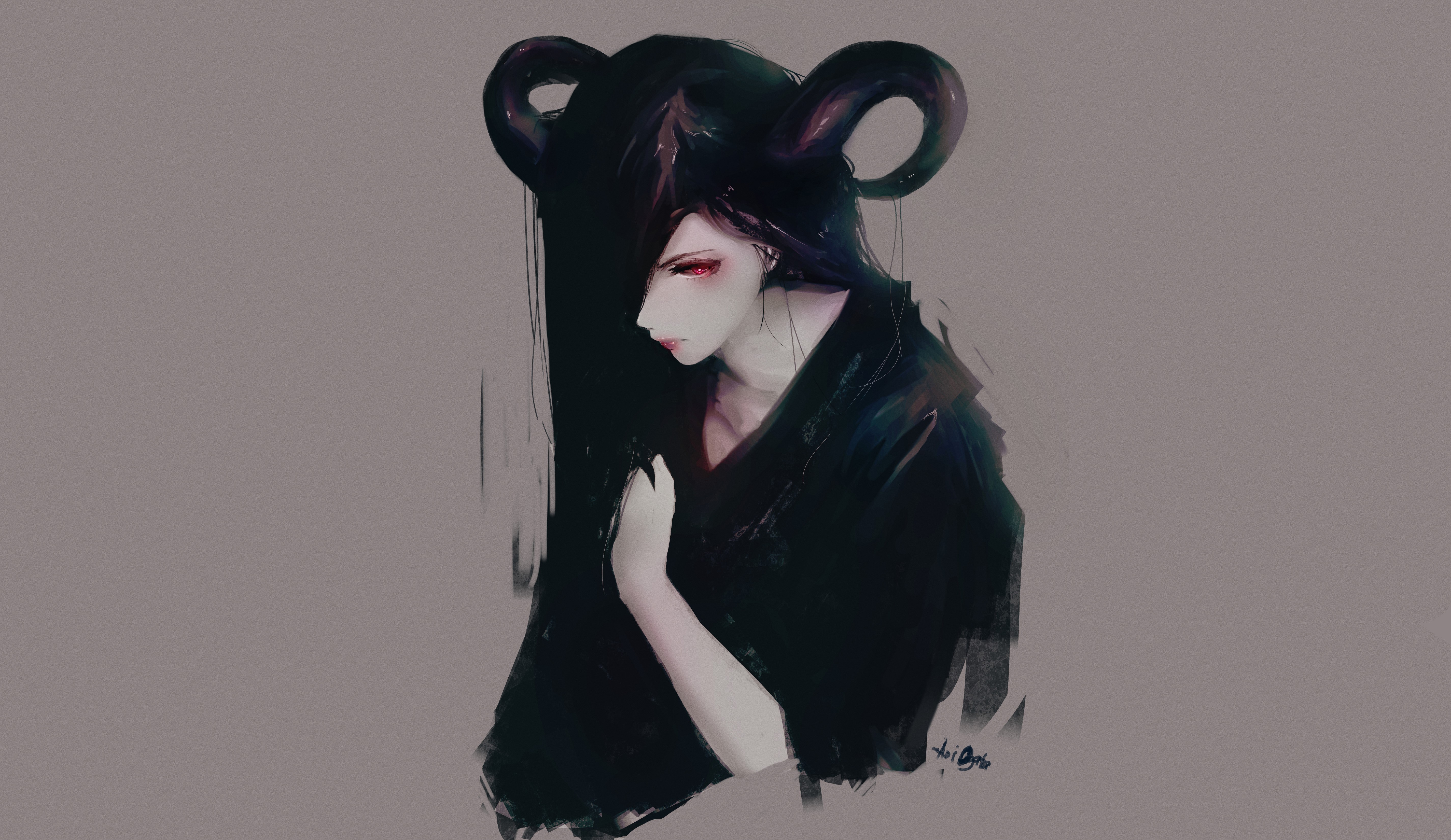 anime girl, anime, artist, artwork, digital art, hd, deviantart, HD Wallpaper