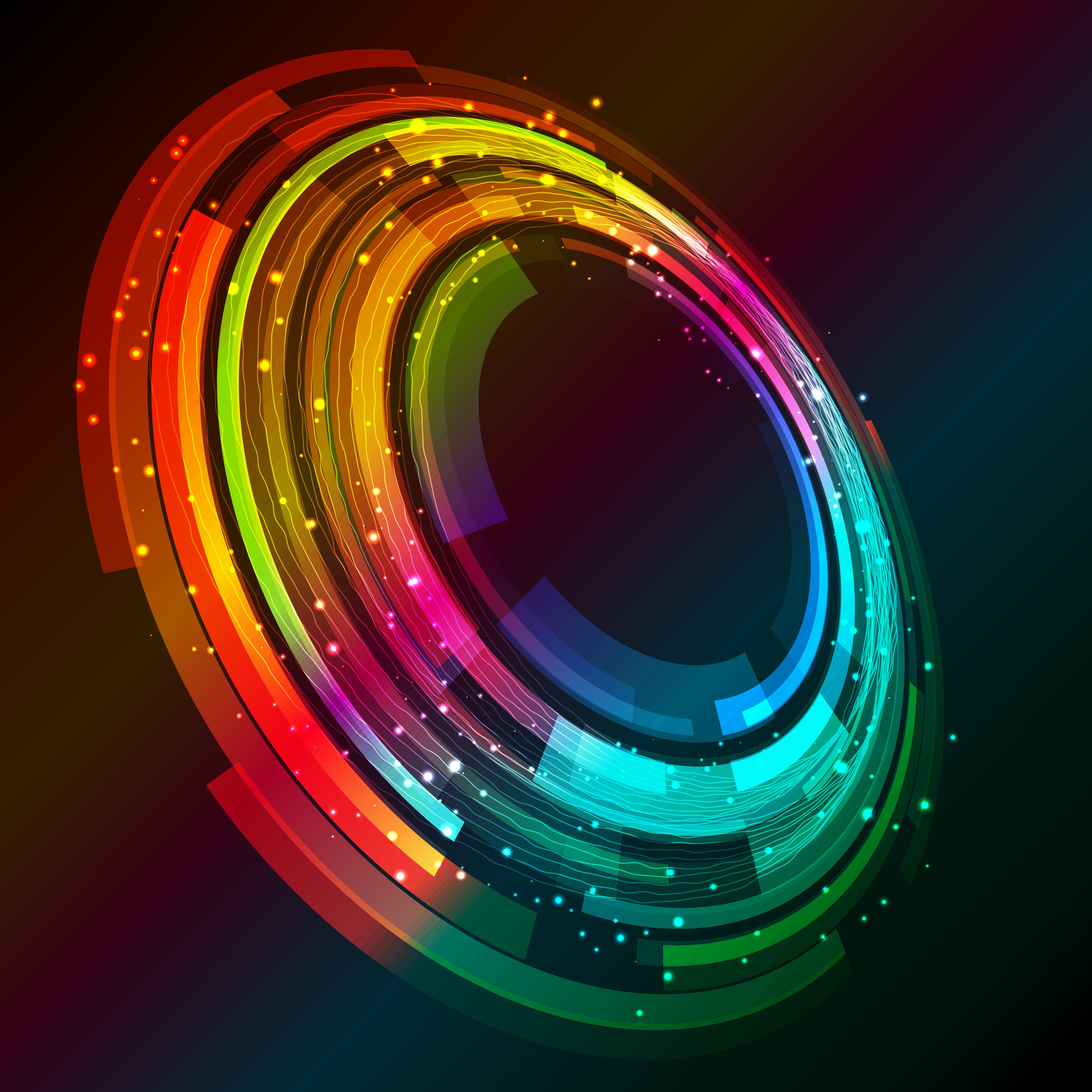 abstract, circle, hd, 4k, HD Wallpaper