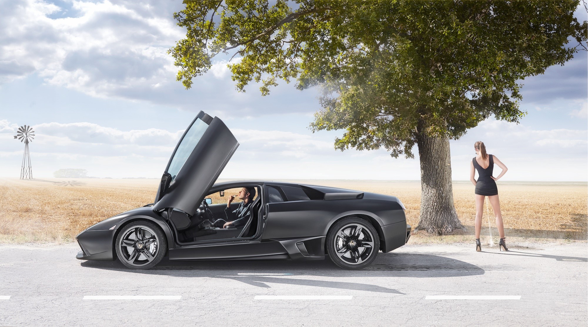 lamborghini, lamborghini murcielago, cars, hd, behance, HD Wallpaper