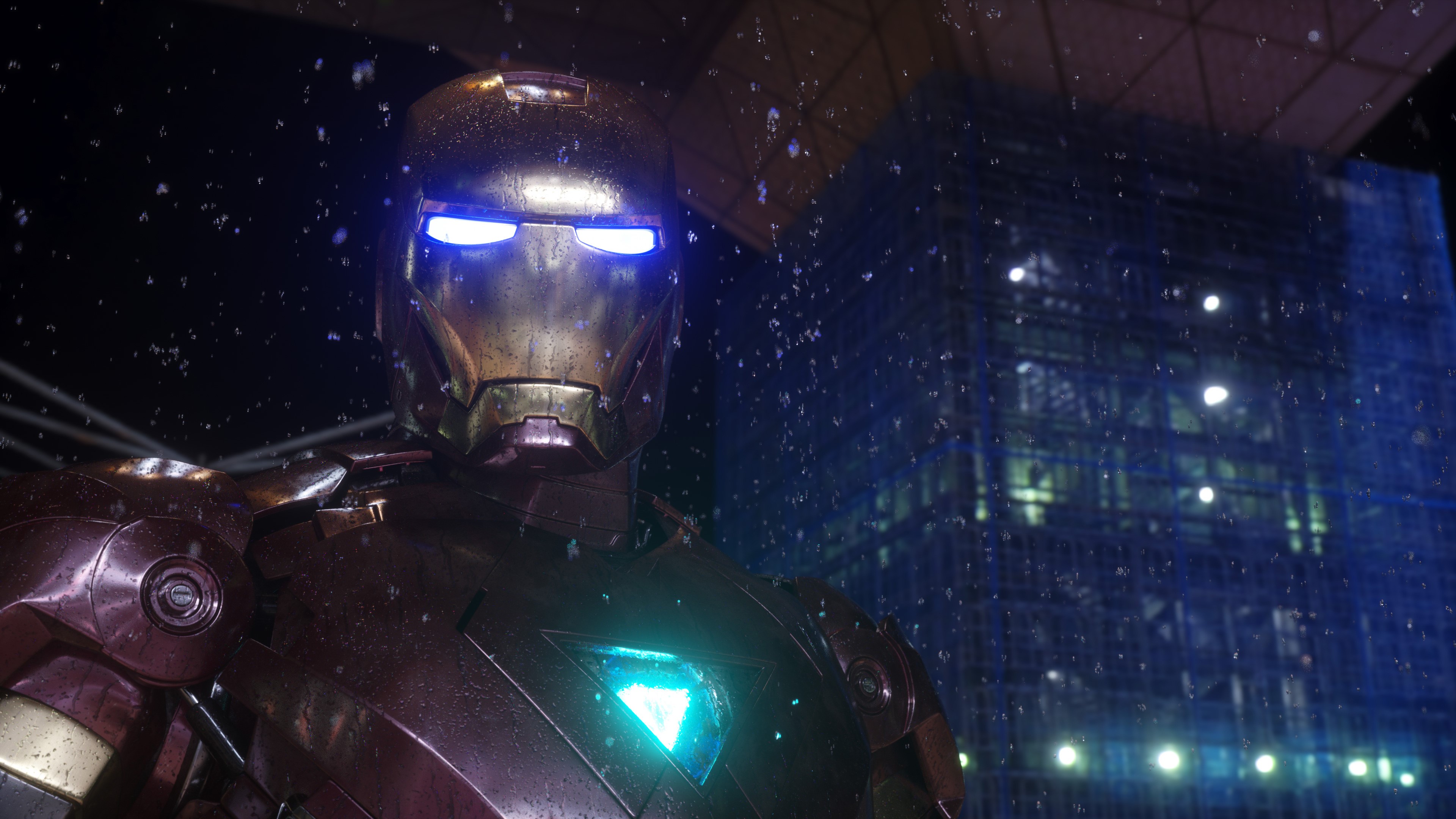 iron man, 4k, hd, behance, superheroes, HD Wallpaper