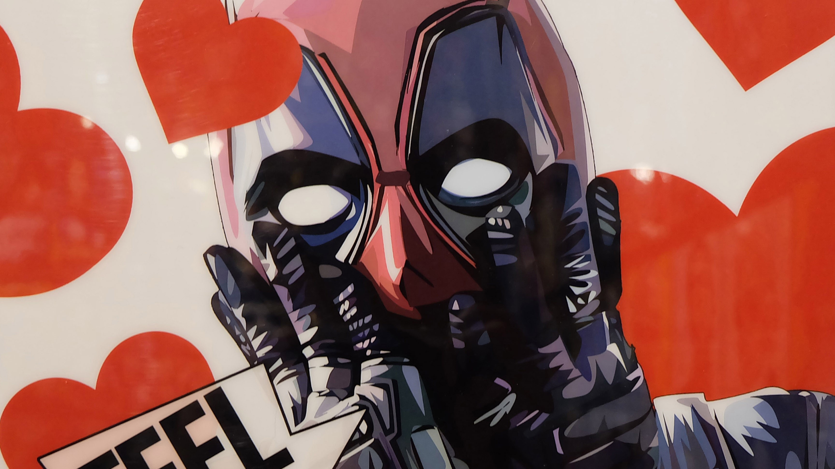 deadpool, superheroes, artist, artwork, digital art, hd, 4k, love, valentine day, HD Wallpaper