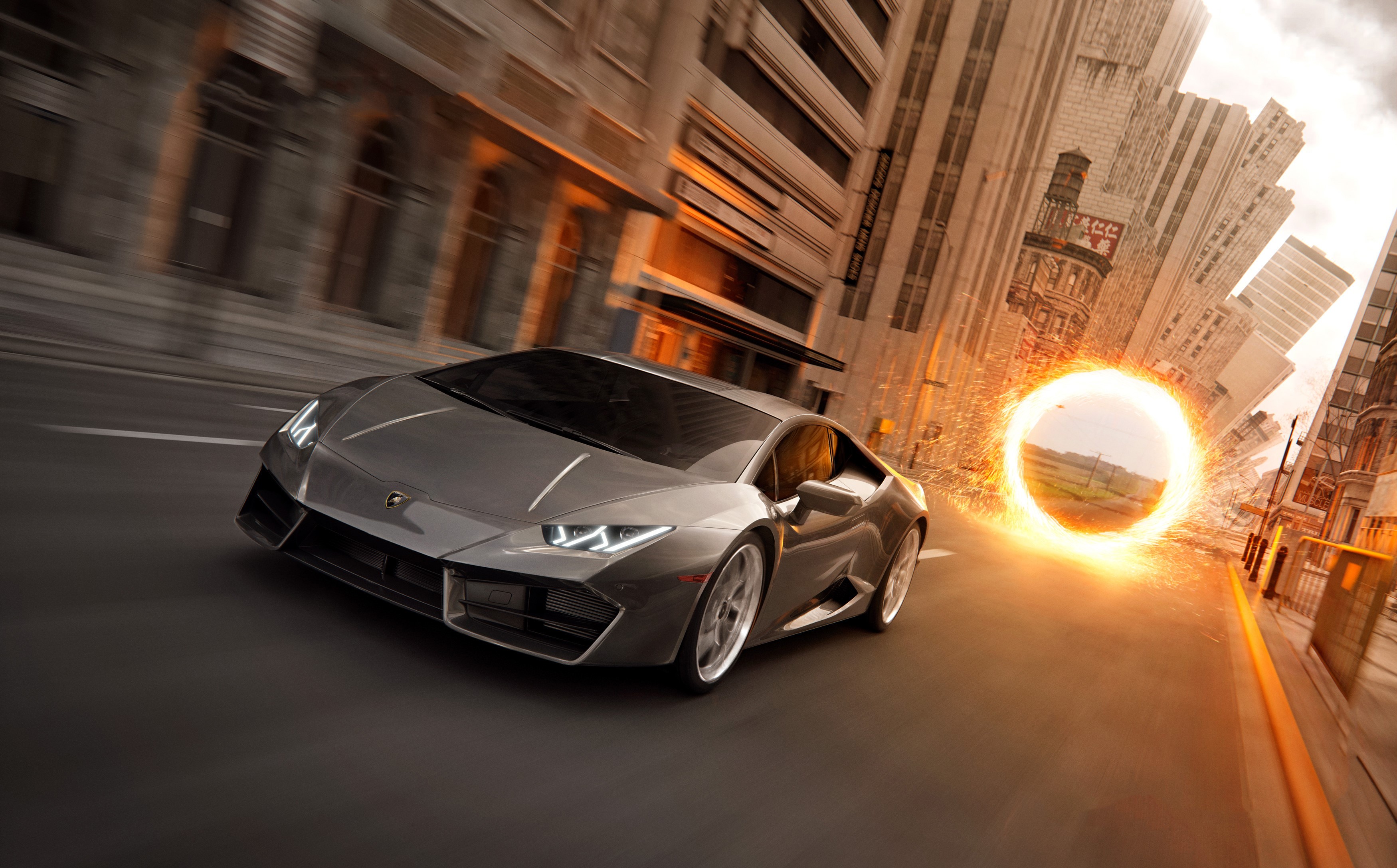 lamborghini huracan, lamborghini, cars, 4k, hd, behance, artist, doctor strange, HD Wallpaper