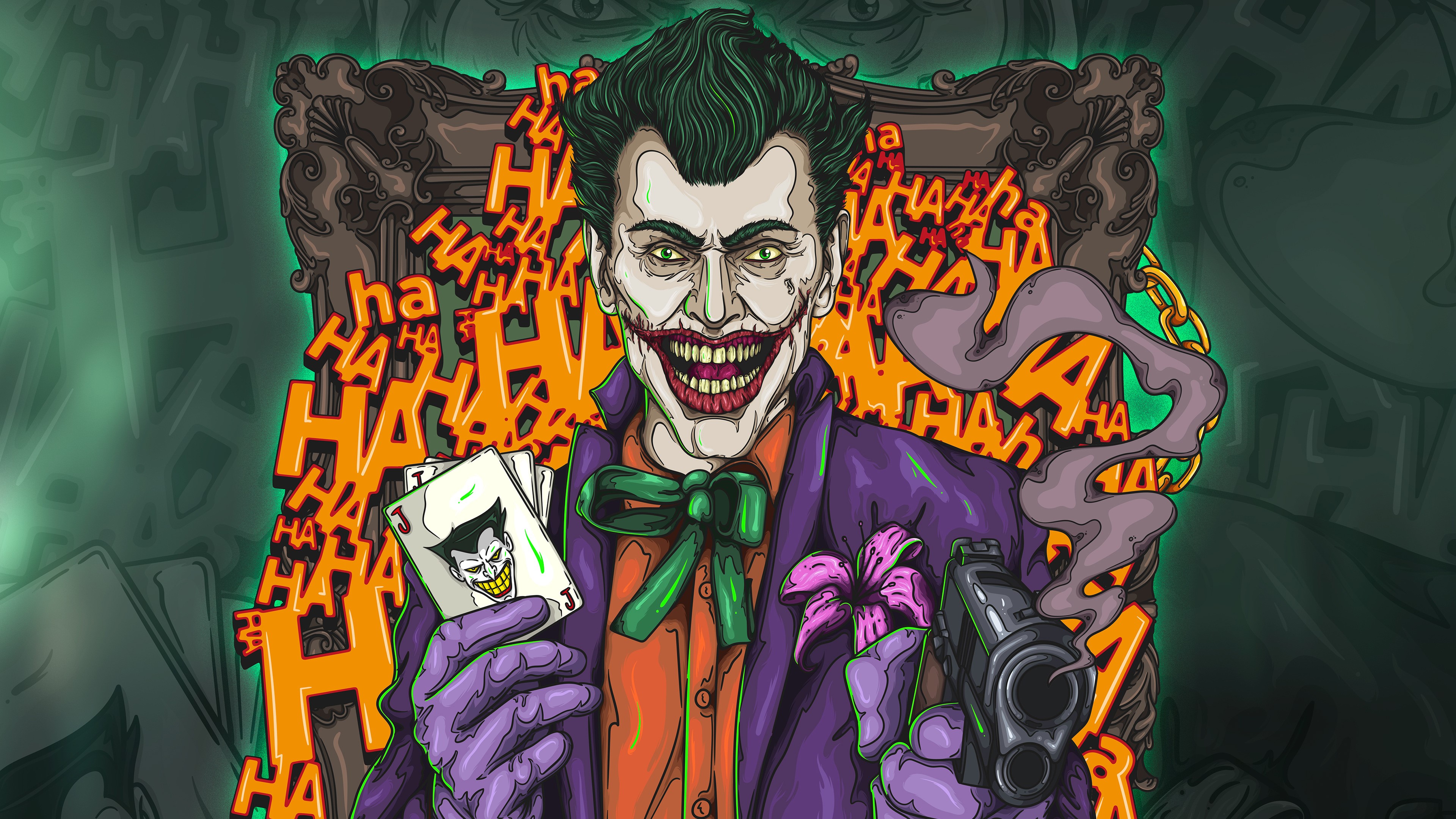 joker, hd, 4k, artwork, digital art, superheroes, supervillain, behance, HD Wallpaper