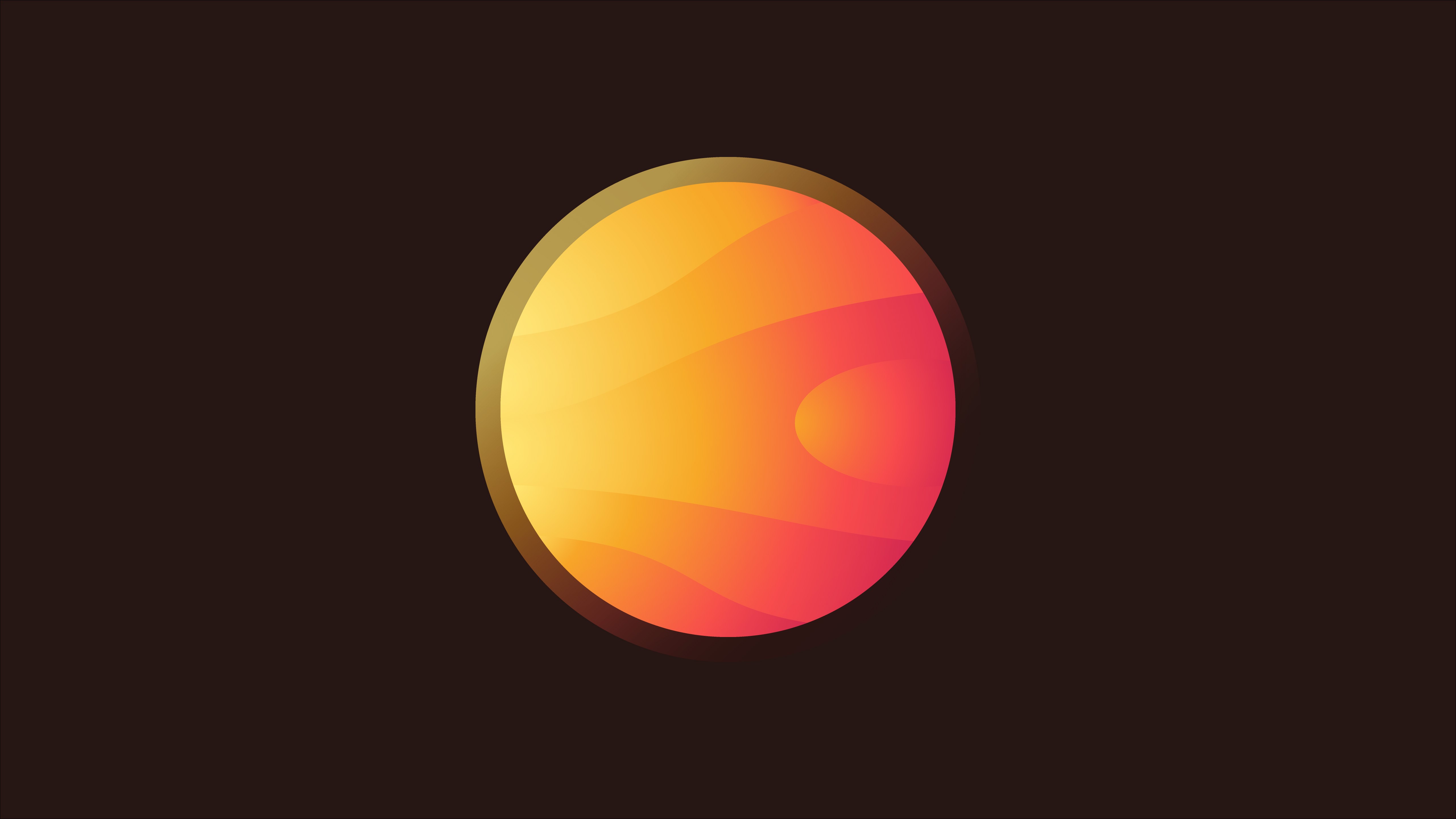 sun, planet, artist, minimalism, minimalist, hd, 4k, 5k, HD Wallpaper