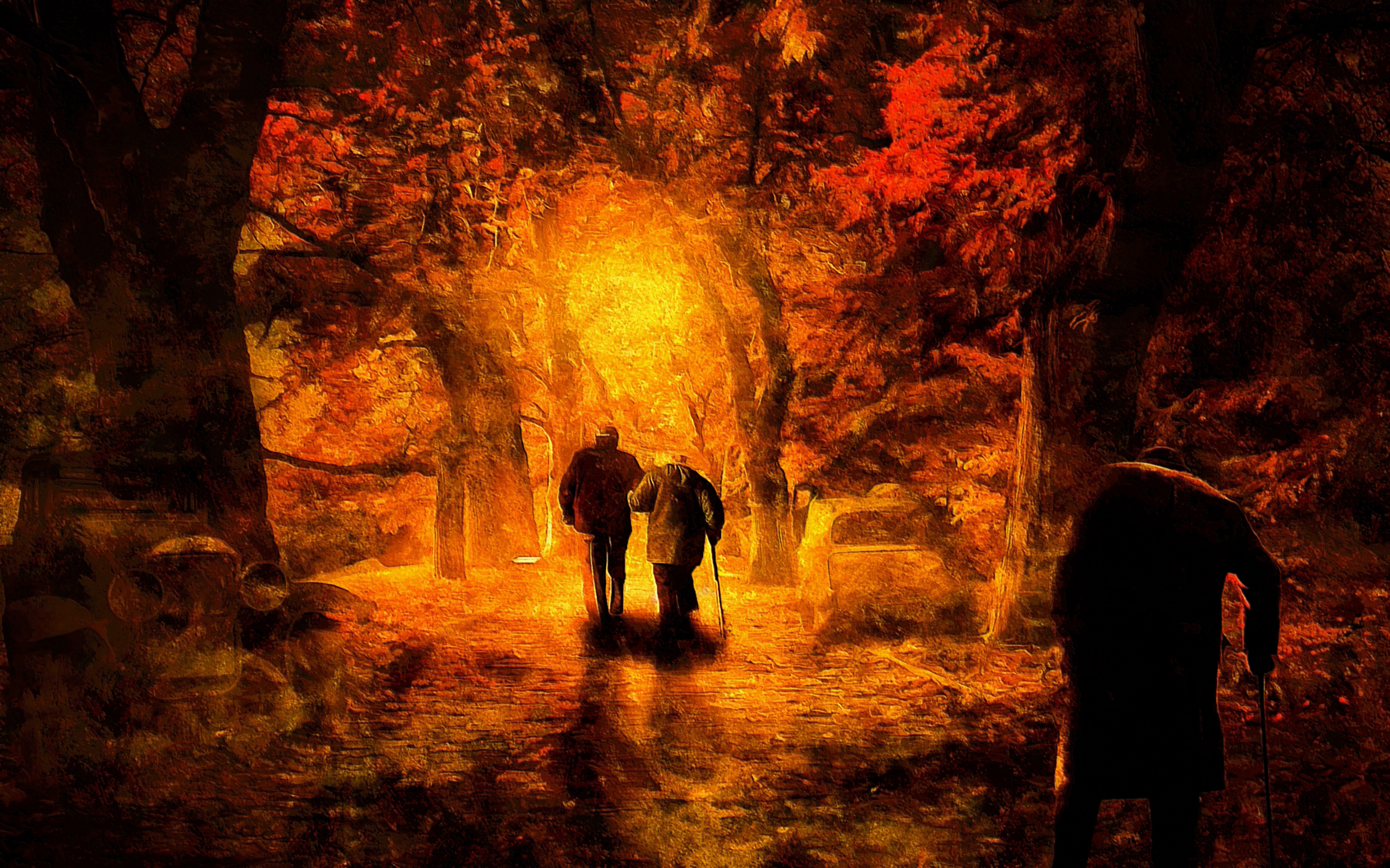 autumn, deviantart, artist, artwork, digital art, hd, 4k, 5k, 8k, HD Wallpaper