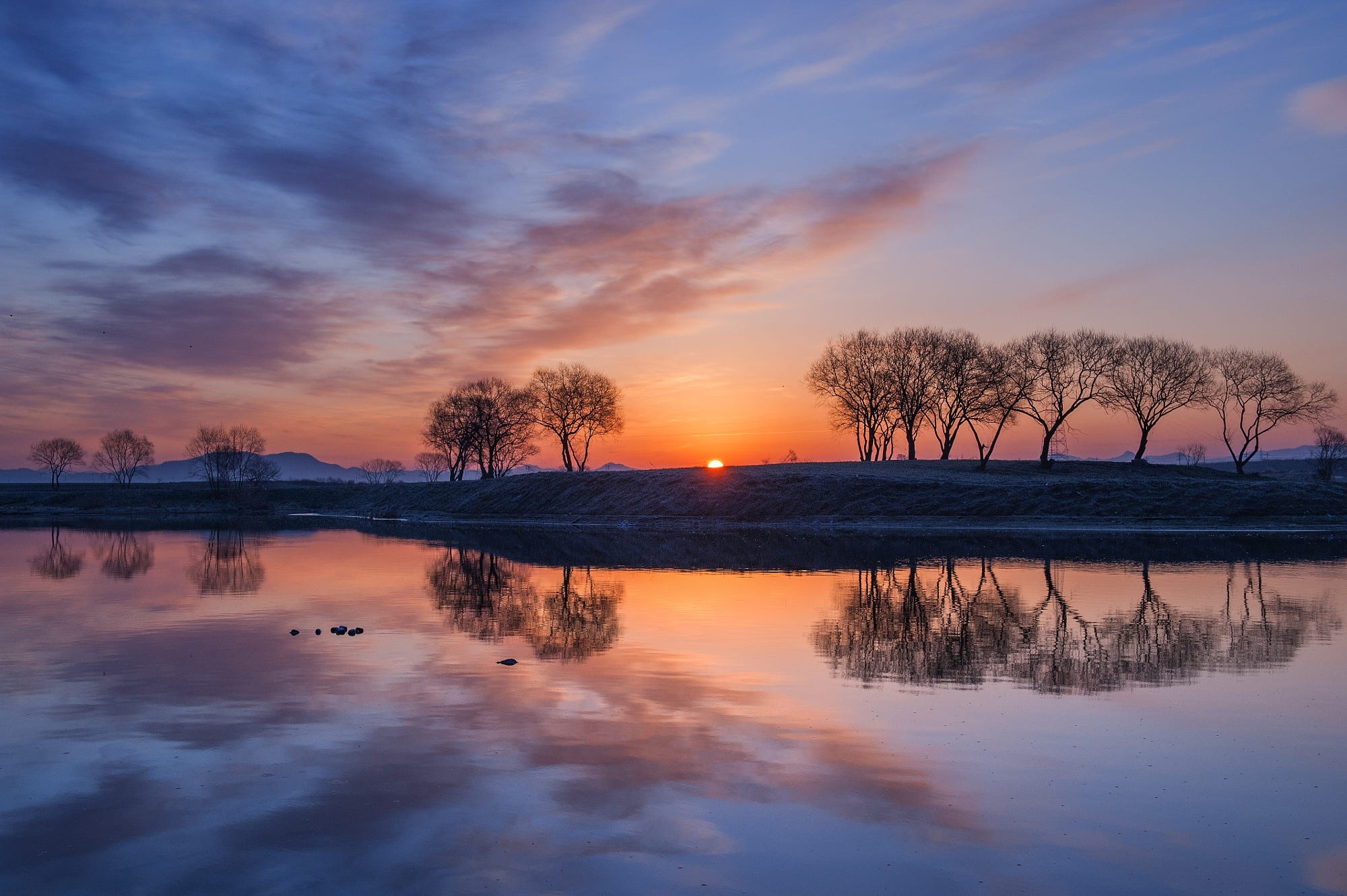 nature, sky, reflection, hd, HD Wallpaper