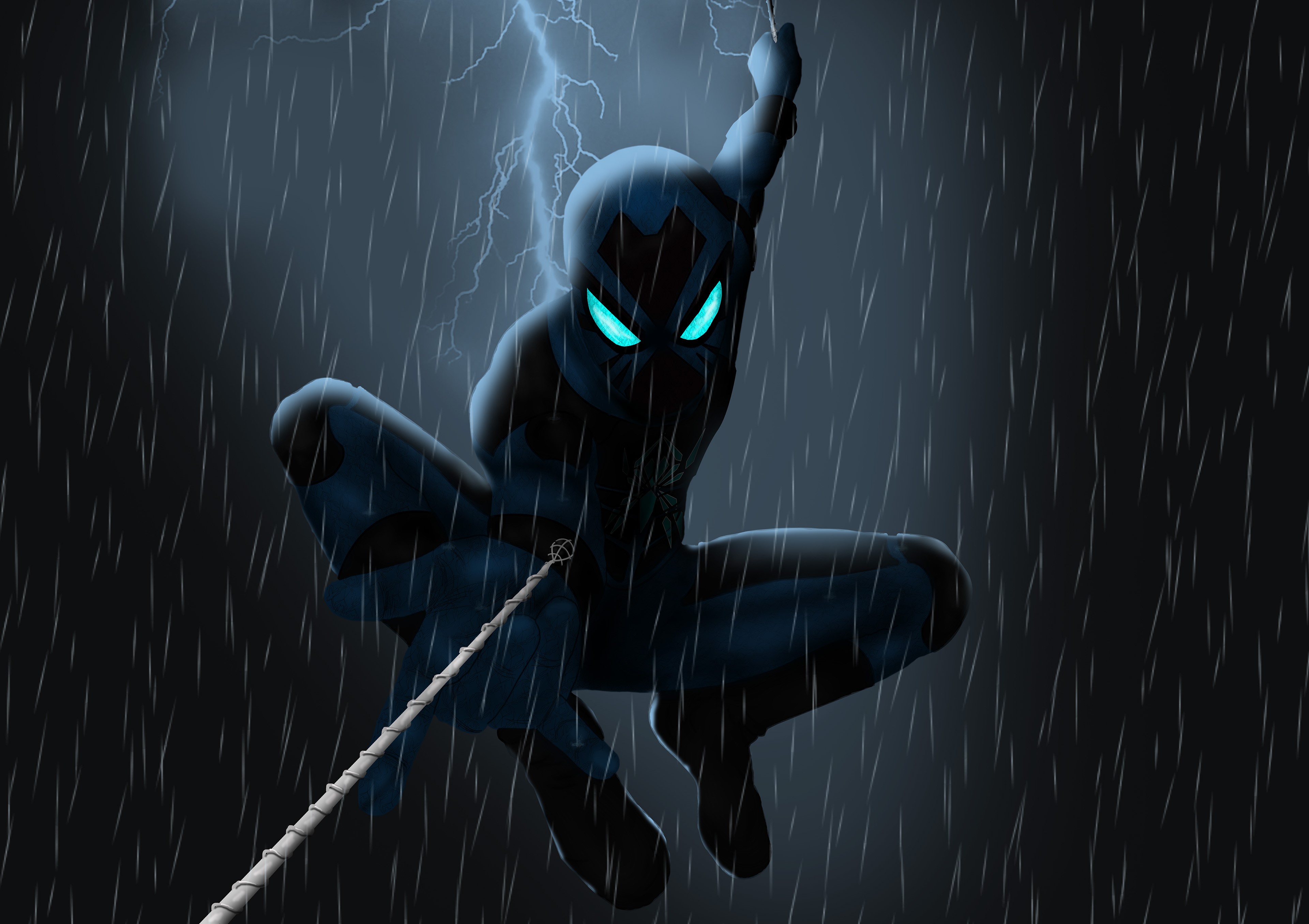 spiderman, hd, 4k, superheroes, artwork, digital art, art, HD Wallpaper