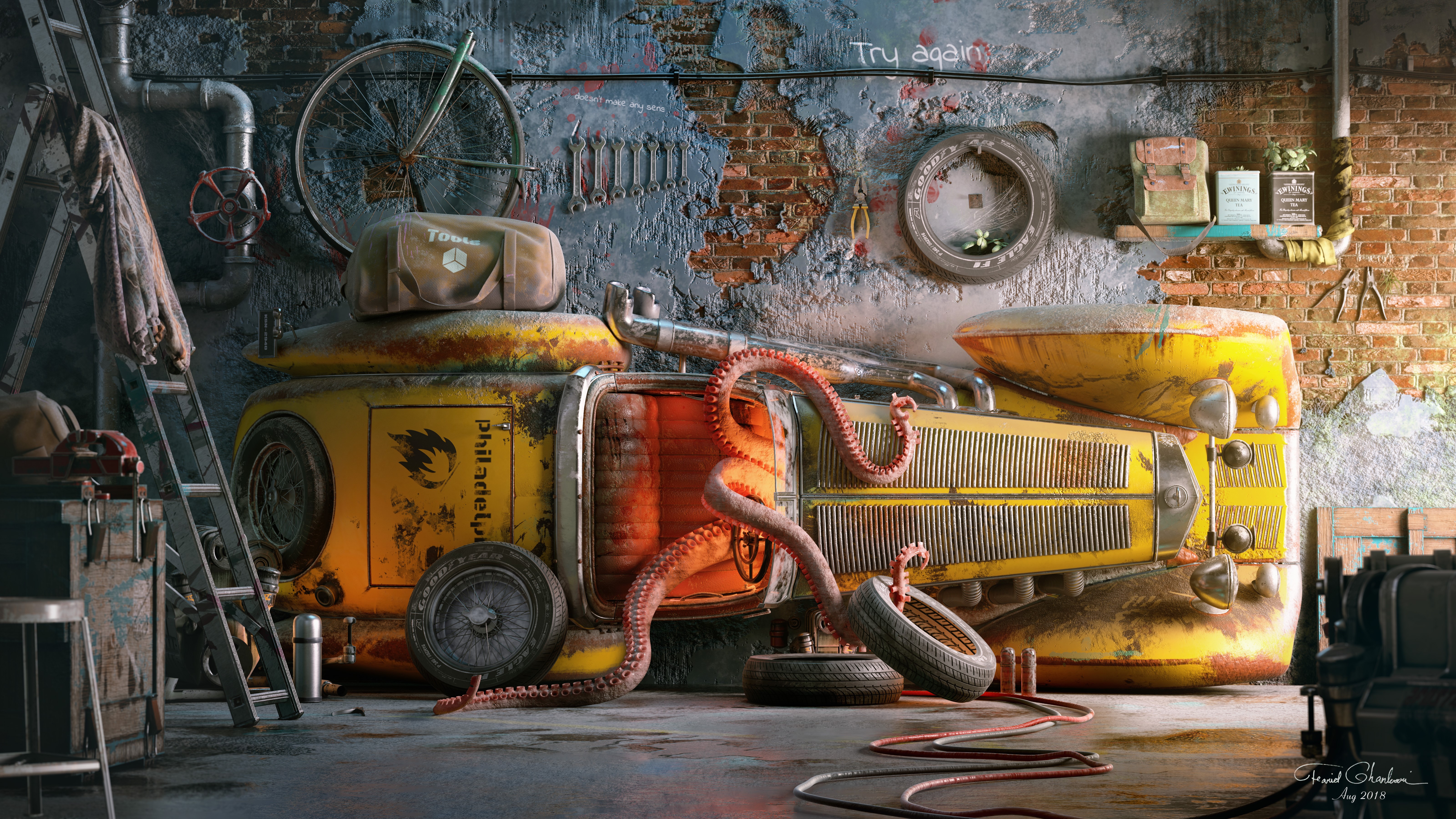 mercedes, artist, artwork, digital art, hd, 4k, 5k, deviantart, HD Wallpaper