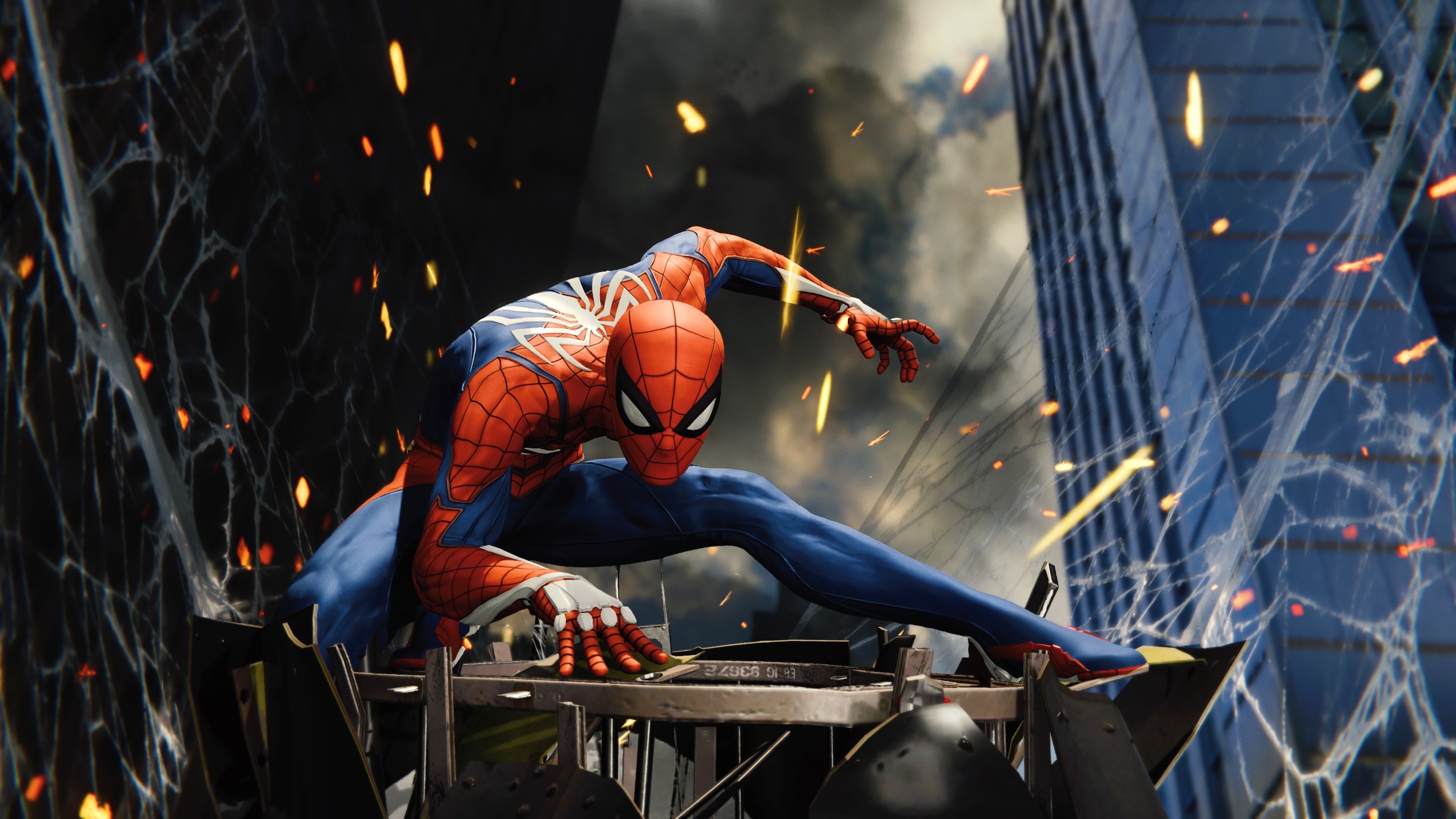spiderman ps4, spiderman, games, hd, 4k, 2018 games, ps games, superheroes, HD Wallpaper