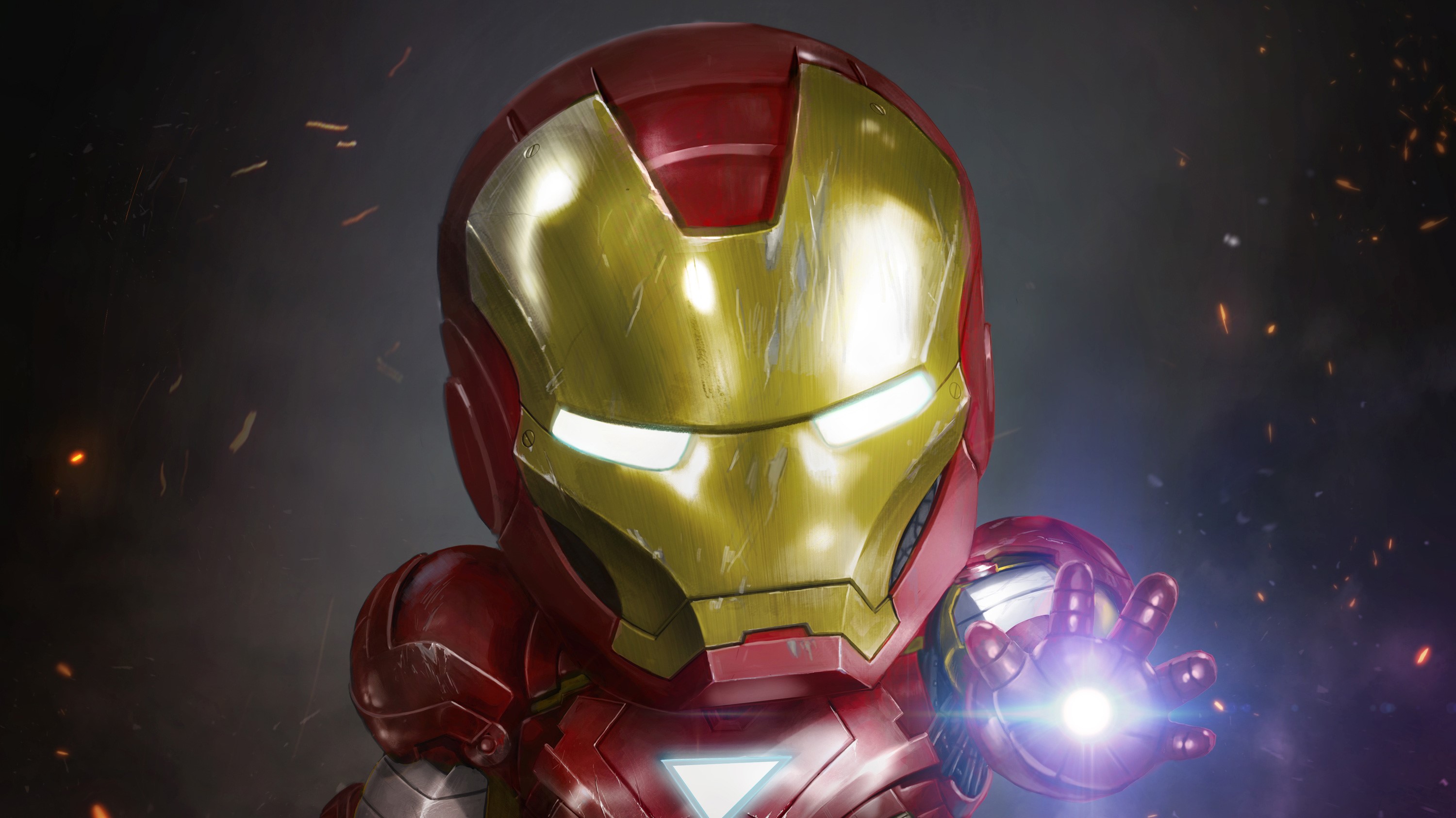 iron man, artwork, hd, 4k, artist, digital art, superheroes, HD Wallpaper