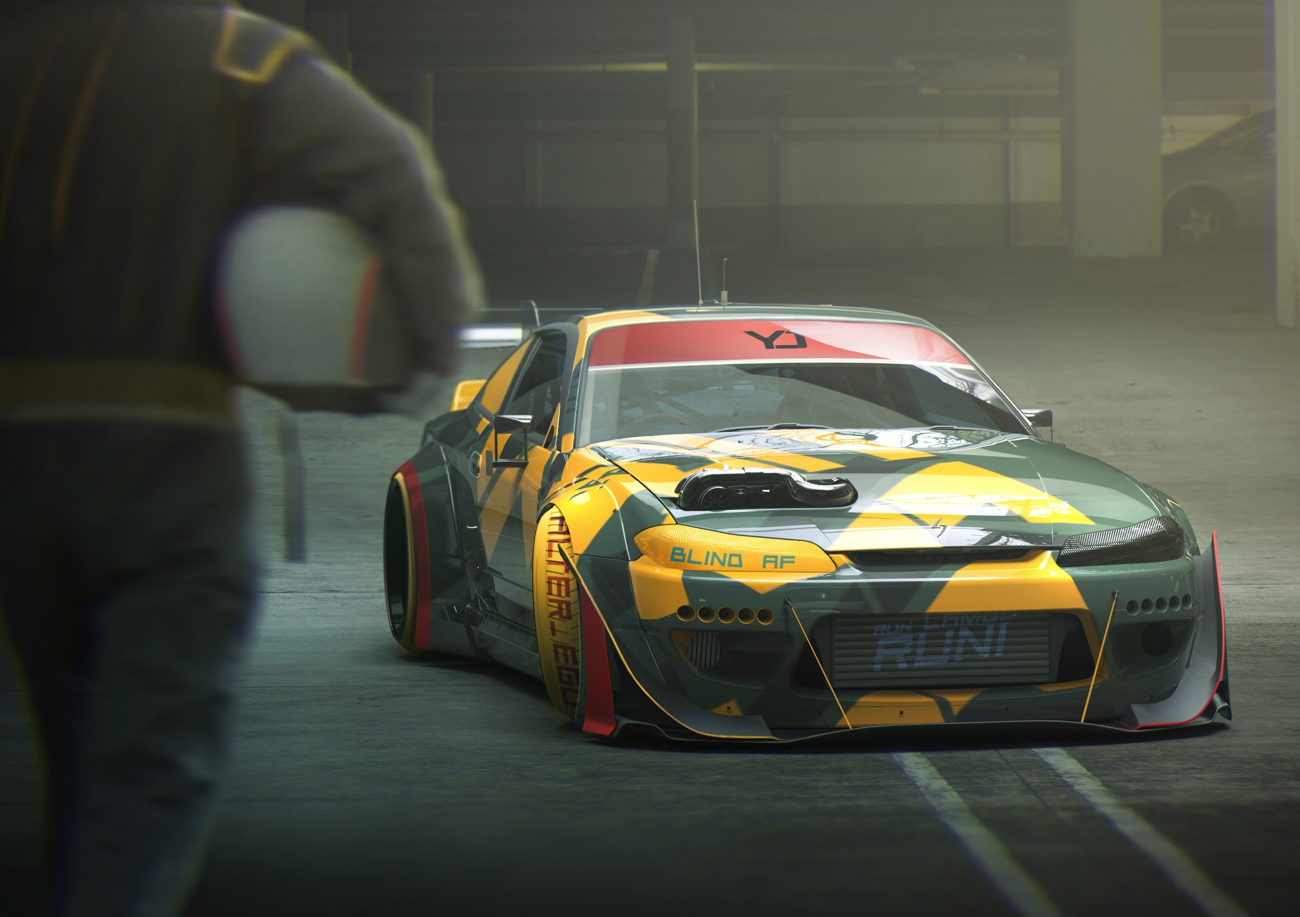 nissan, cars, artist, artwork, digital art, hd, behance, HD Wallpaper