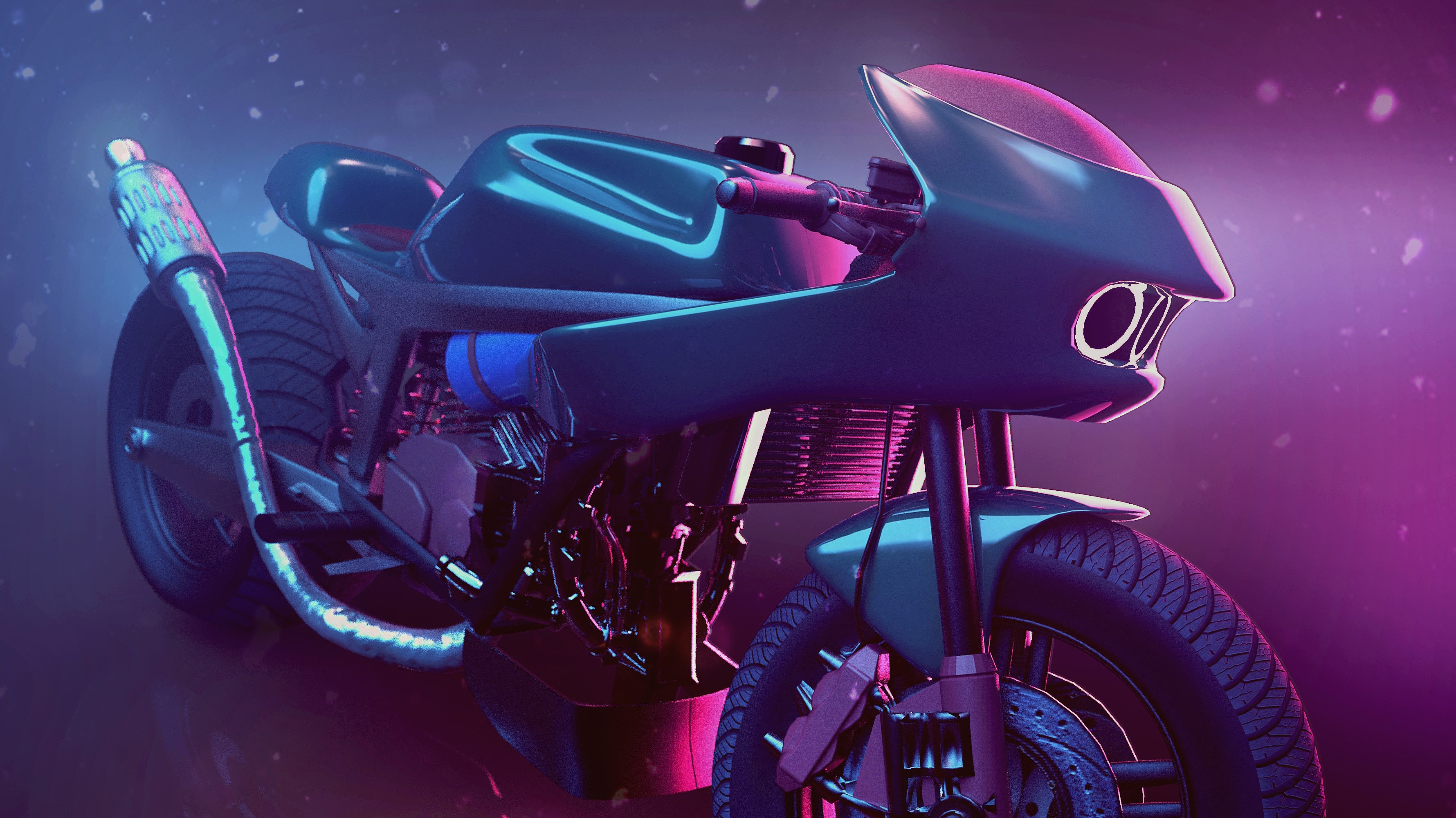 bikes, hd, 4k, artwork, artist, digital art, deviantart, HD Wallpaper