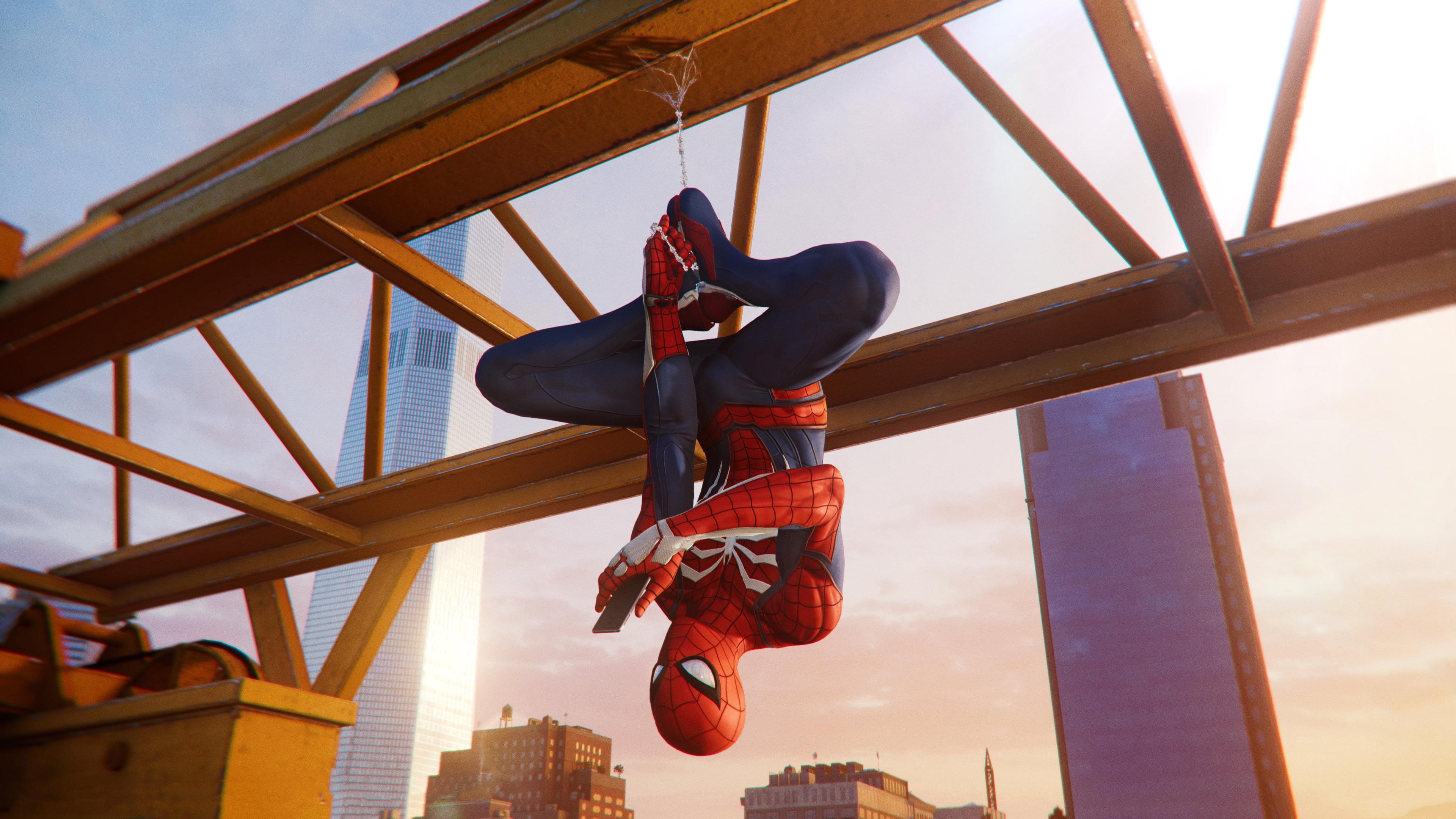 spiderman ps4, spiderman, games, hd, 4k, 2018 games, ps games, superheroes, HD Wallpaper