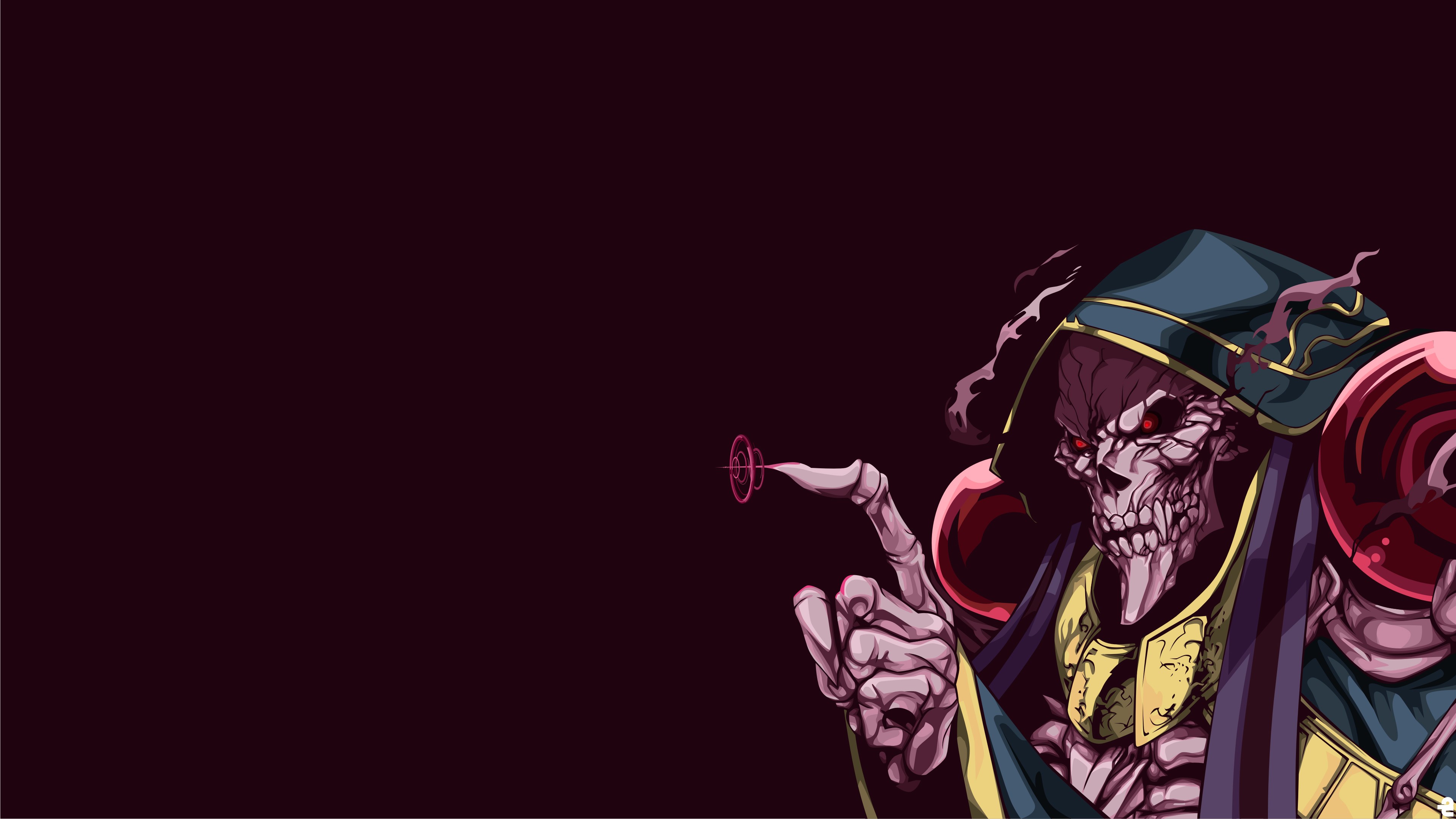 overload, anime, skull, anime, artist, artwork, digital art, hd, 4k, HD Wallpaper