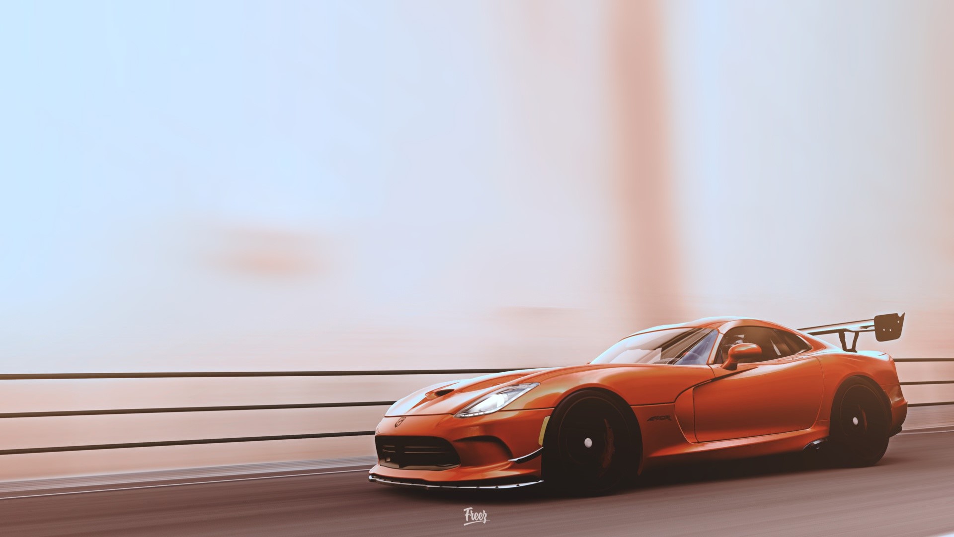 dodge viper, cars, hd, artwork, digital art, HD Wallpaper