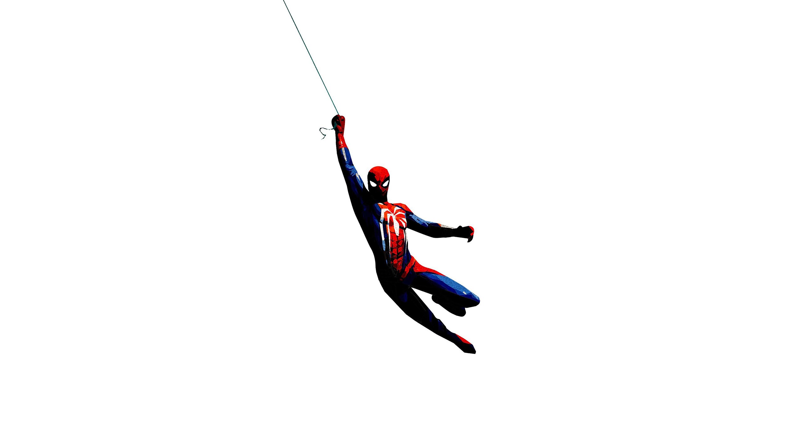 spiderman ps4, spiderman, games, hd, minimalism, minimalist, deviantart, HD Wallpaper