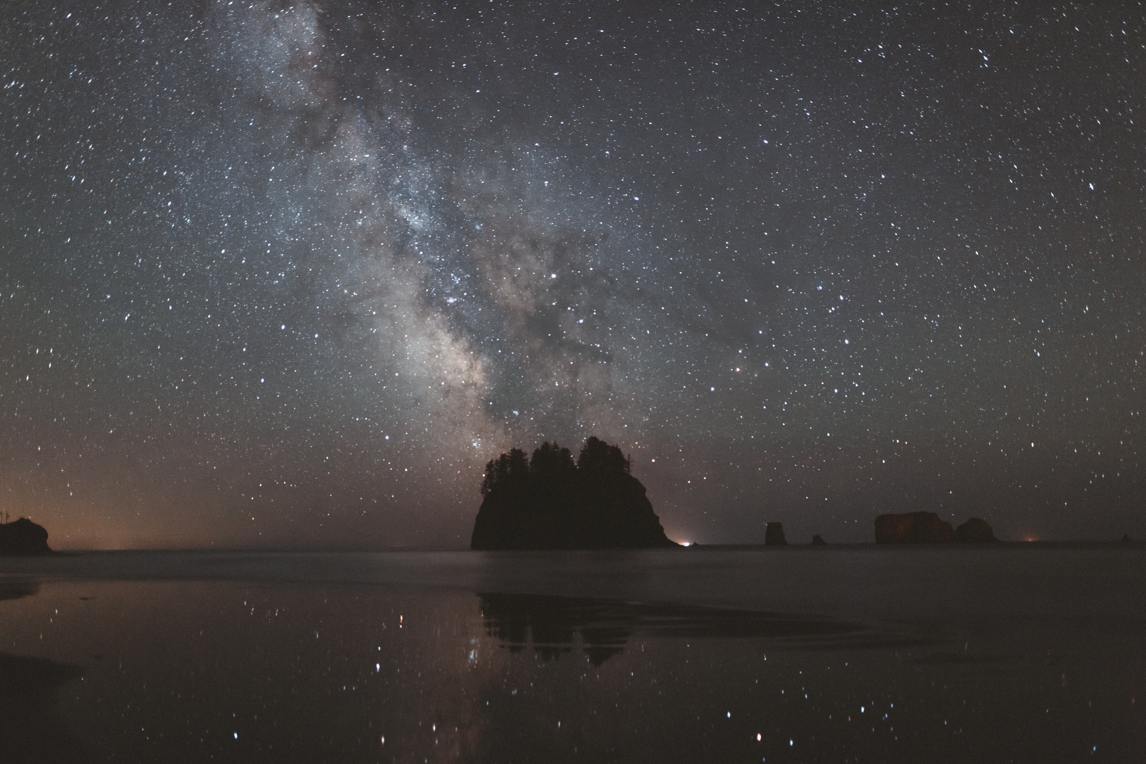 milky way, national park, nature, hd, 4k, sky, coast, HD Wallpaper
