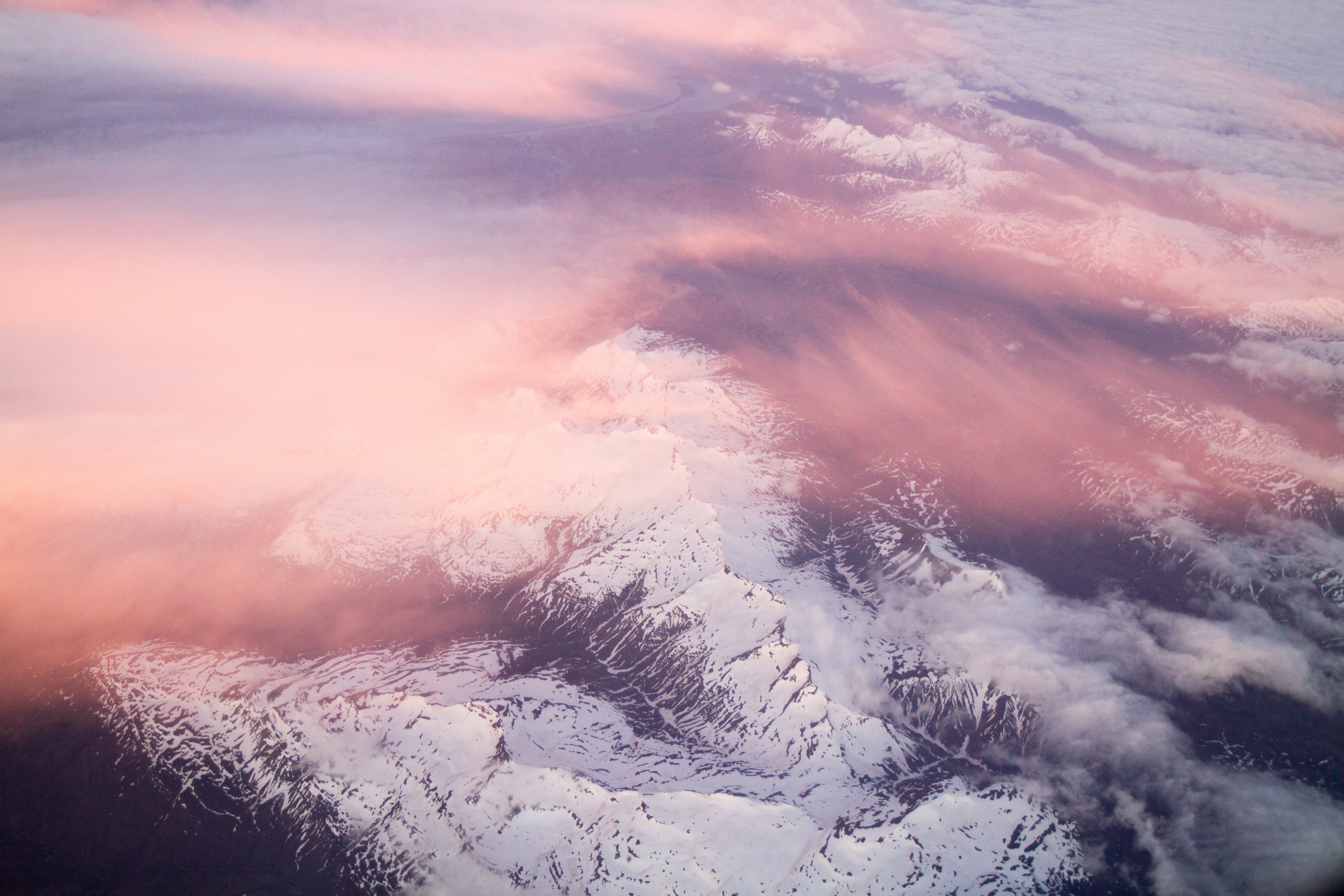 clouds, mountains, nature, hd, 4k, 5k, HD Wallpaper