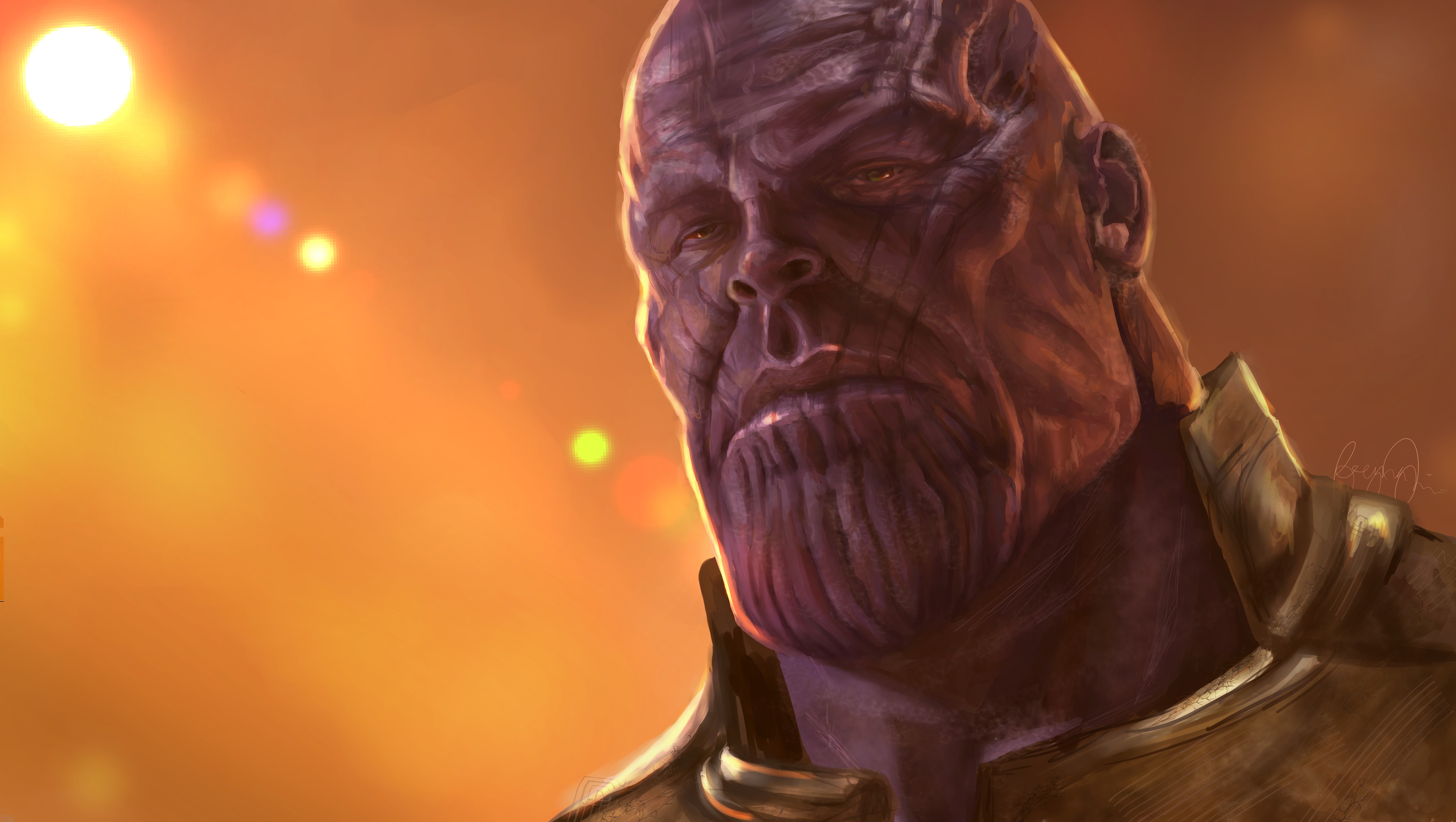 thanos, 5k, hd, 4k, artwork, superheroes, digital art, HD Wallpaper