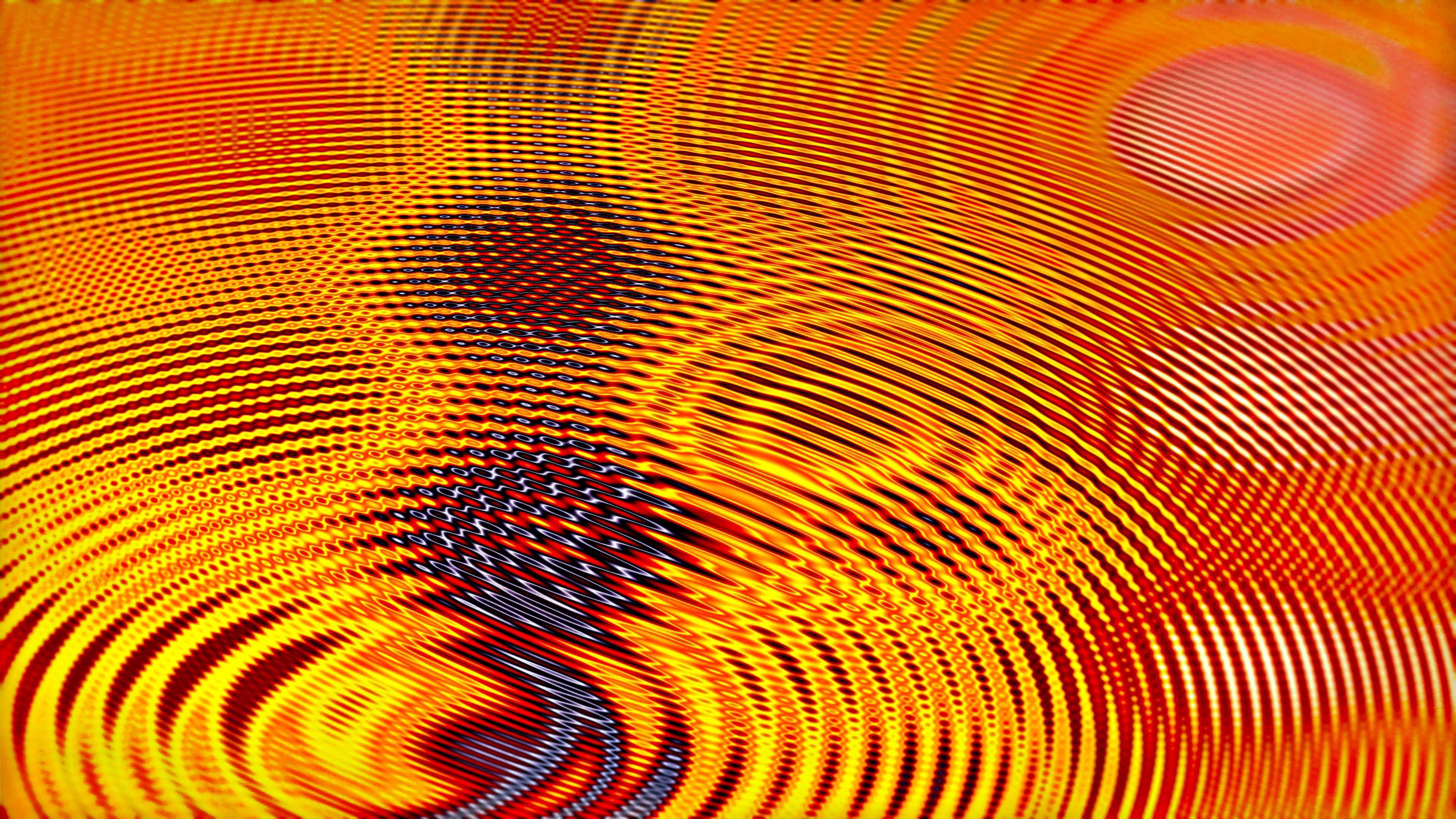 ripples, waves, liquid, surface, abstraction, 4k, HD Wallpaper