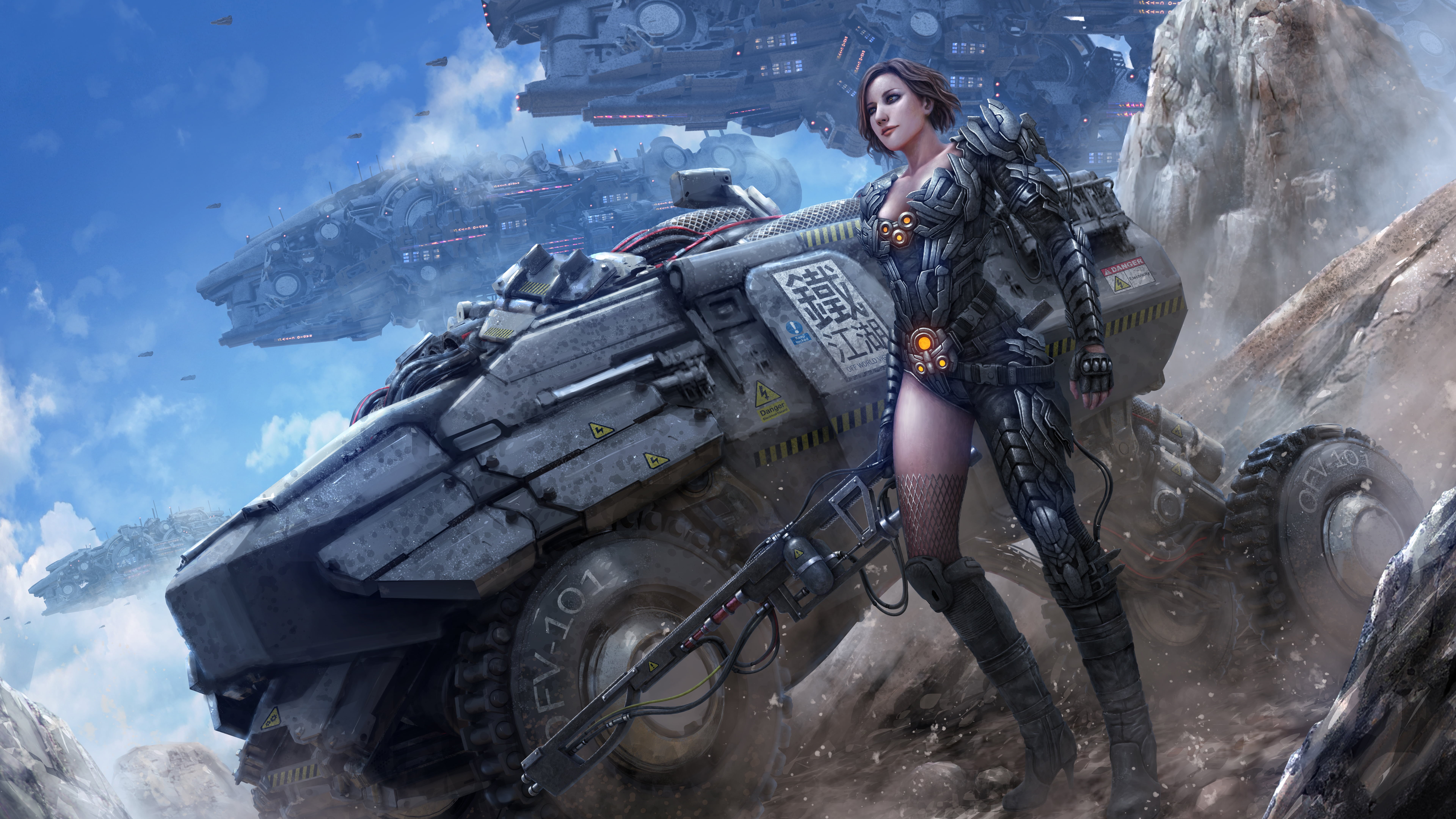 warrior, fantasy girls, hd, 4k, 5k, 8k, artist, artwork, digital art, HD Wallpaper