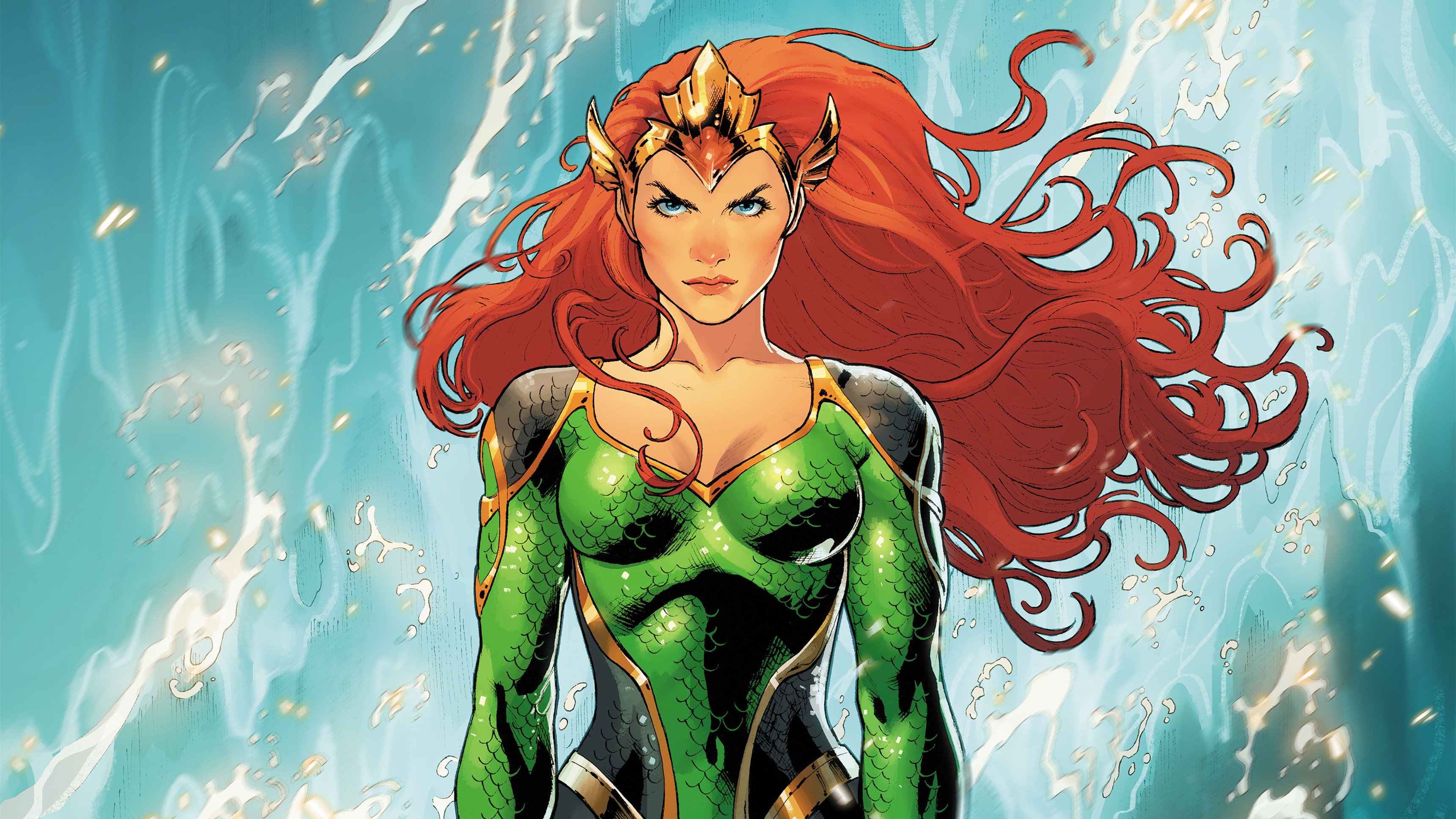 mera, artwork, 4k, hd, superheroes, digital art, HD Wallpaper