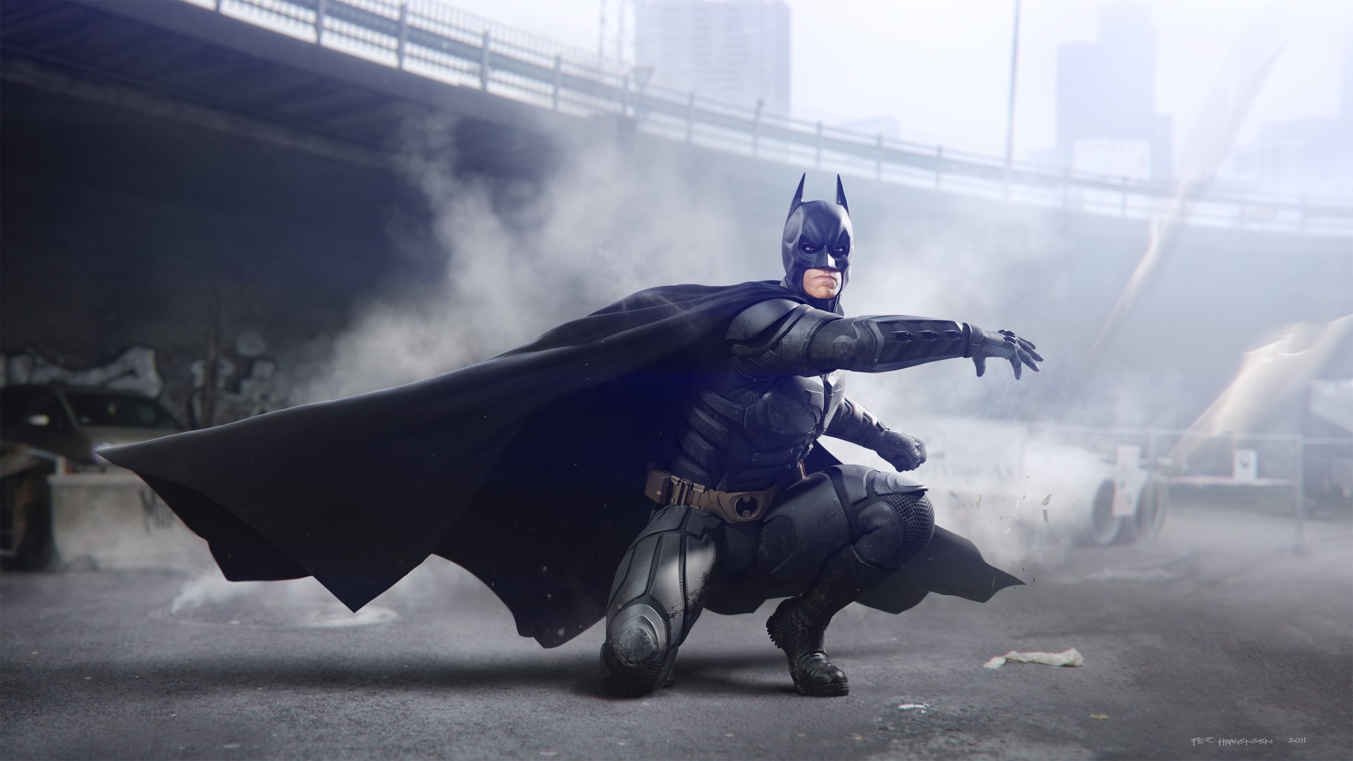 batman, hd, digital art, superheroes, artstation, artwork, HD Wallpaper