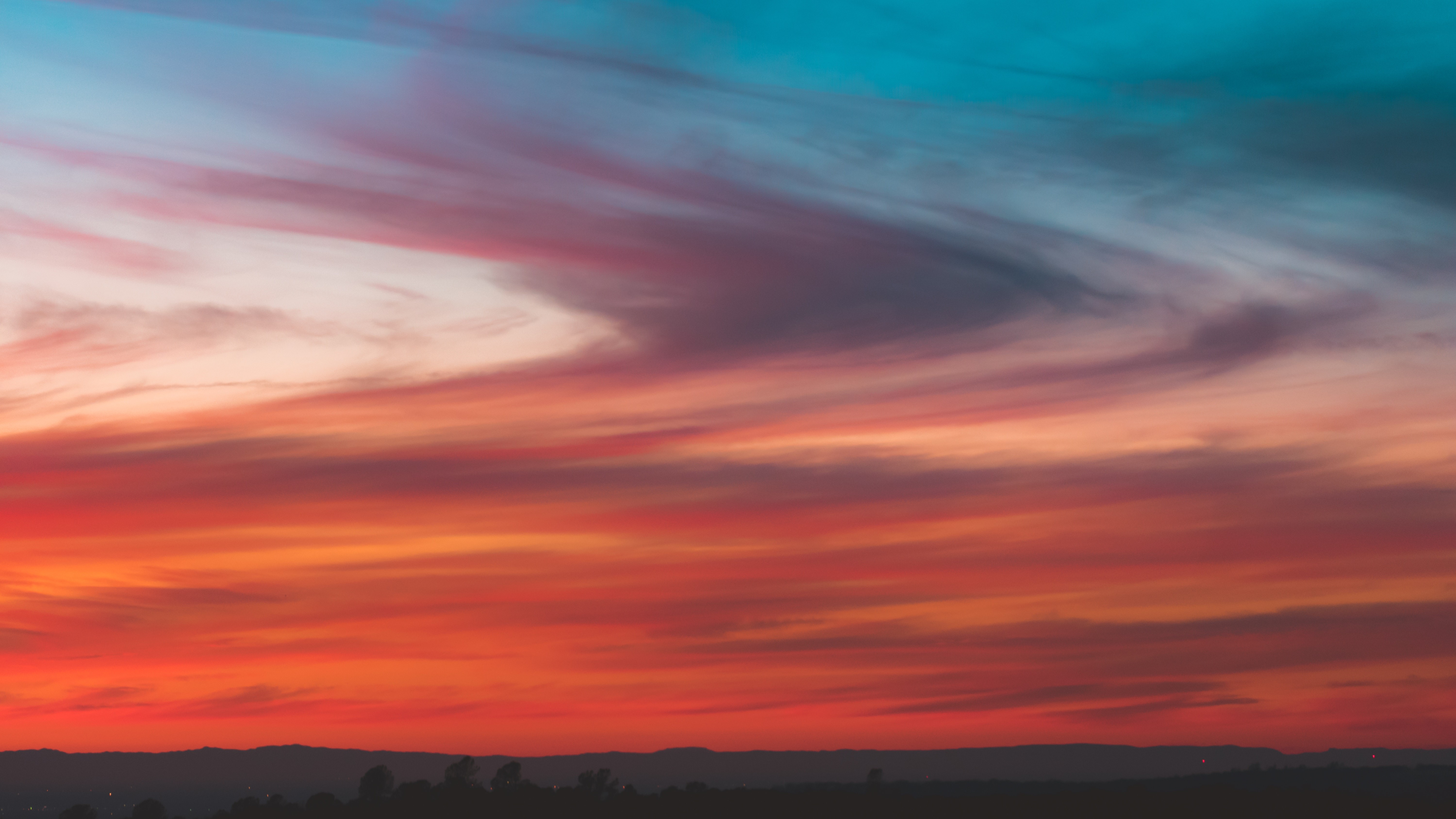 clouds, sky, texture, burning, nature, hd, 4k, 5k, HD Wallpaper