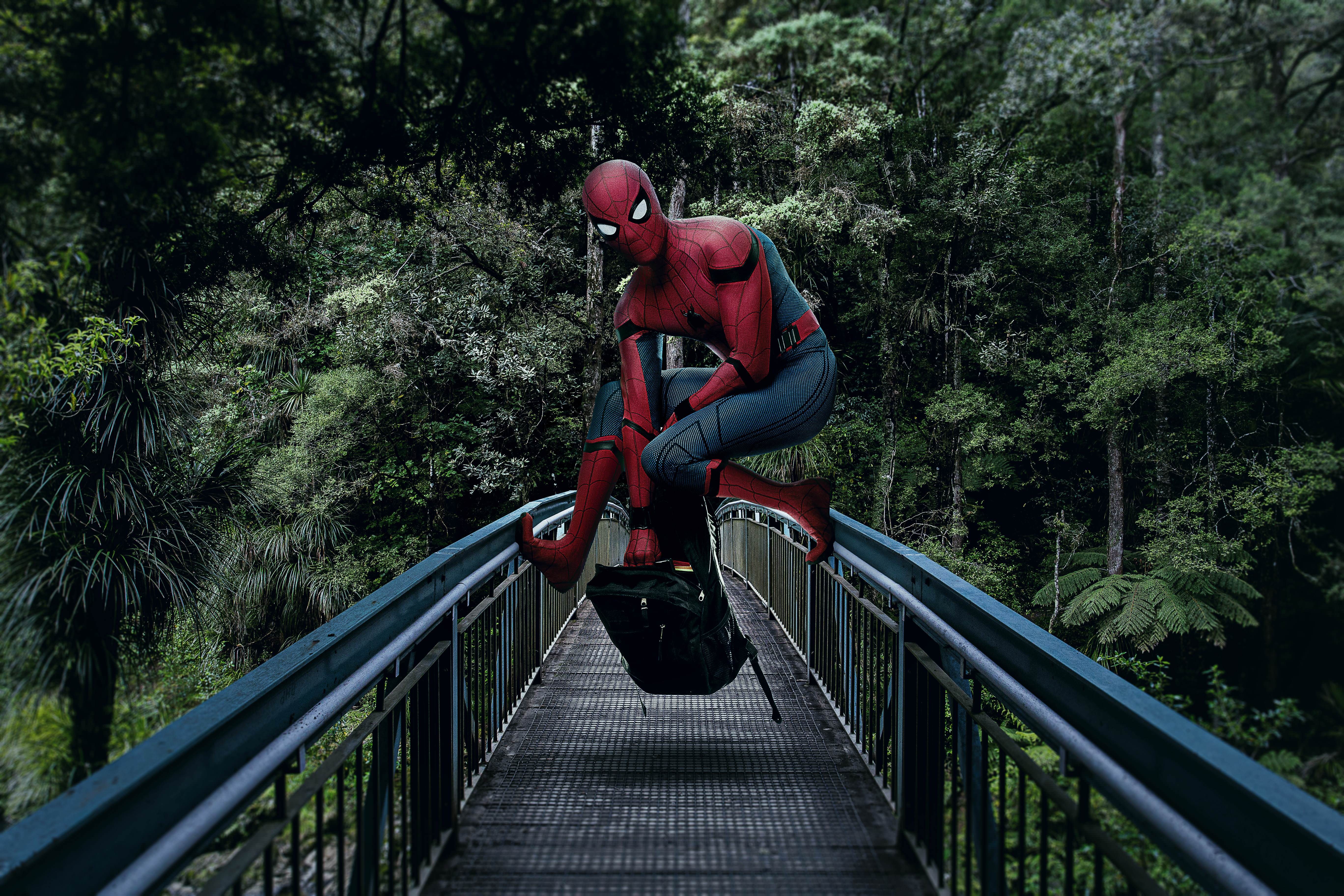 spiderman, hd, 4k, 5k, superheroes, HD Wallpaper