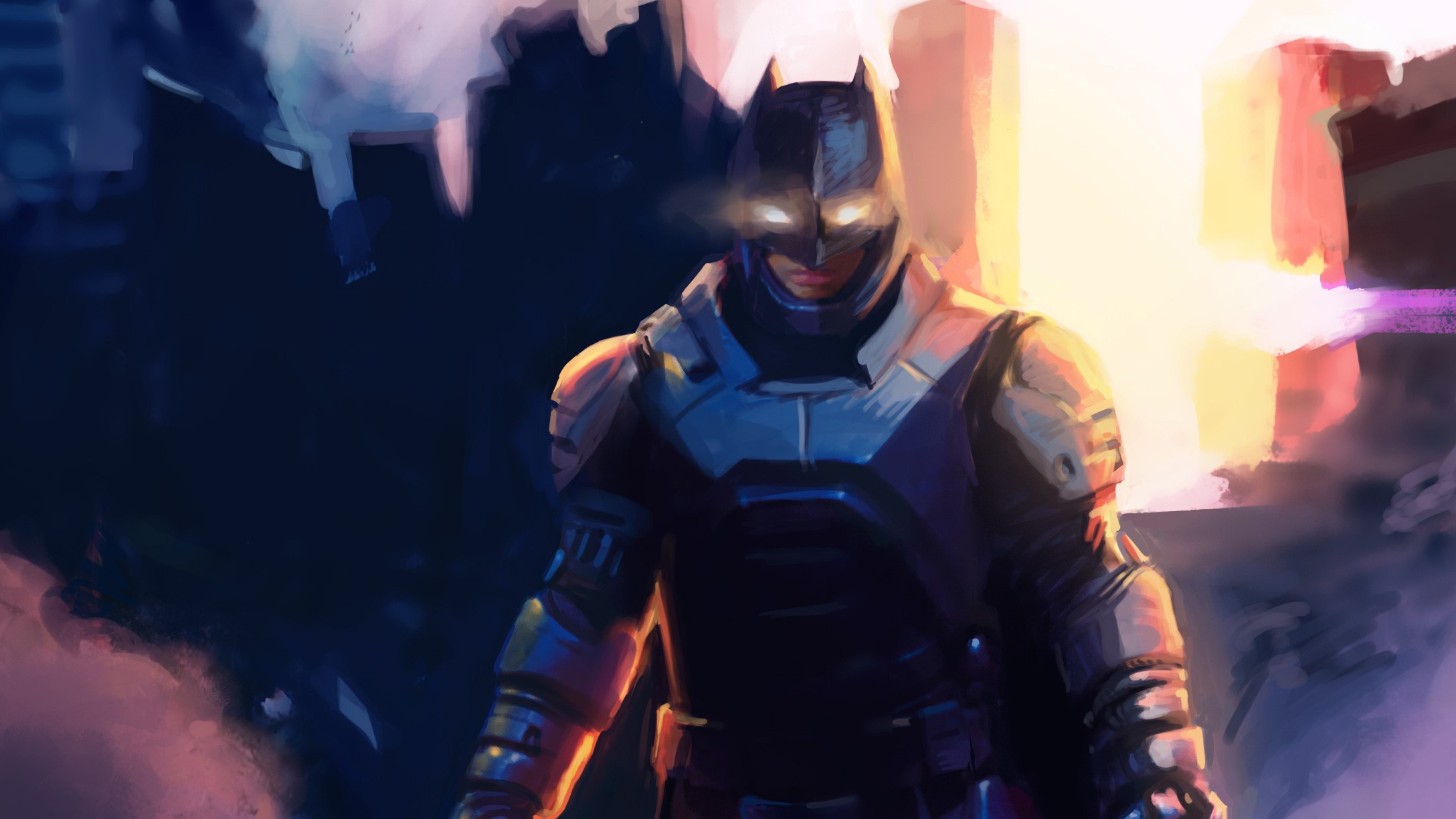 batman, portrait, artwork, hd, digital art, superheroes, HD Wallpaper