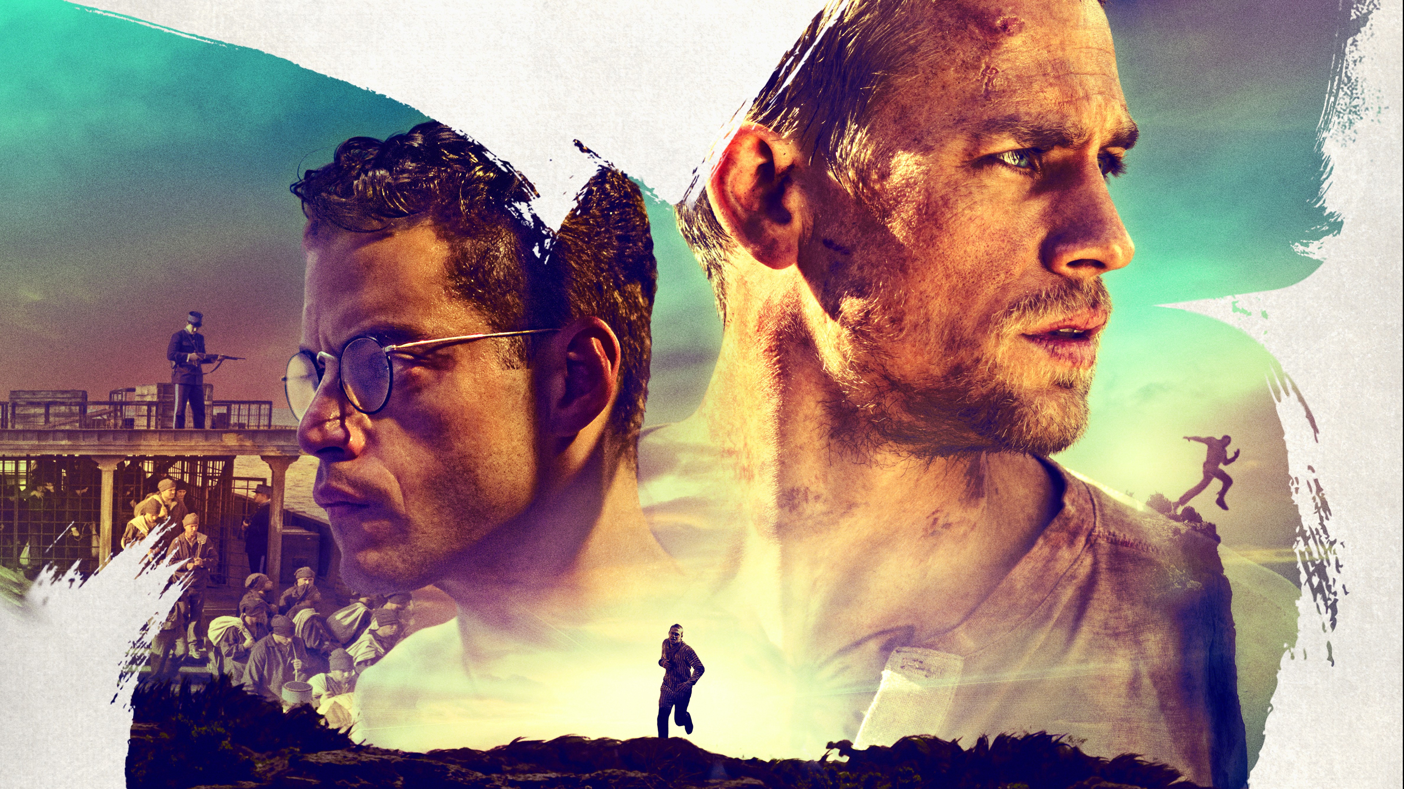 papillon, 2018 movies, movies, hd, 4k, rami malek, charlie hunnam, HD Wallpaper