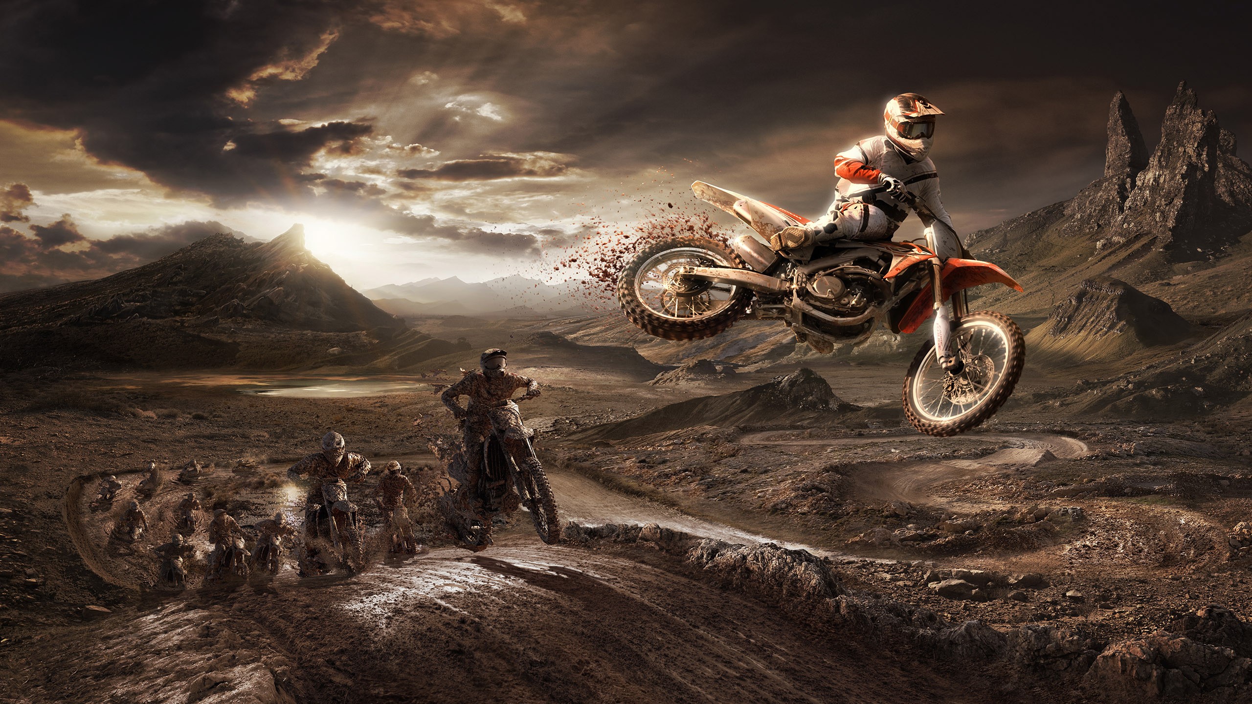 bikes, hd, artist, digital art, behance, HD Wallpaper