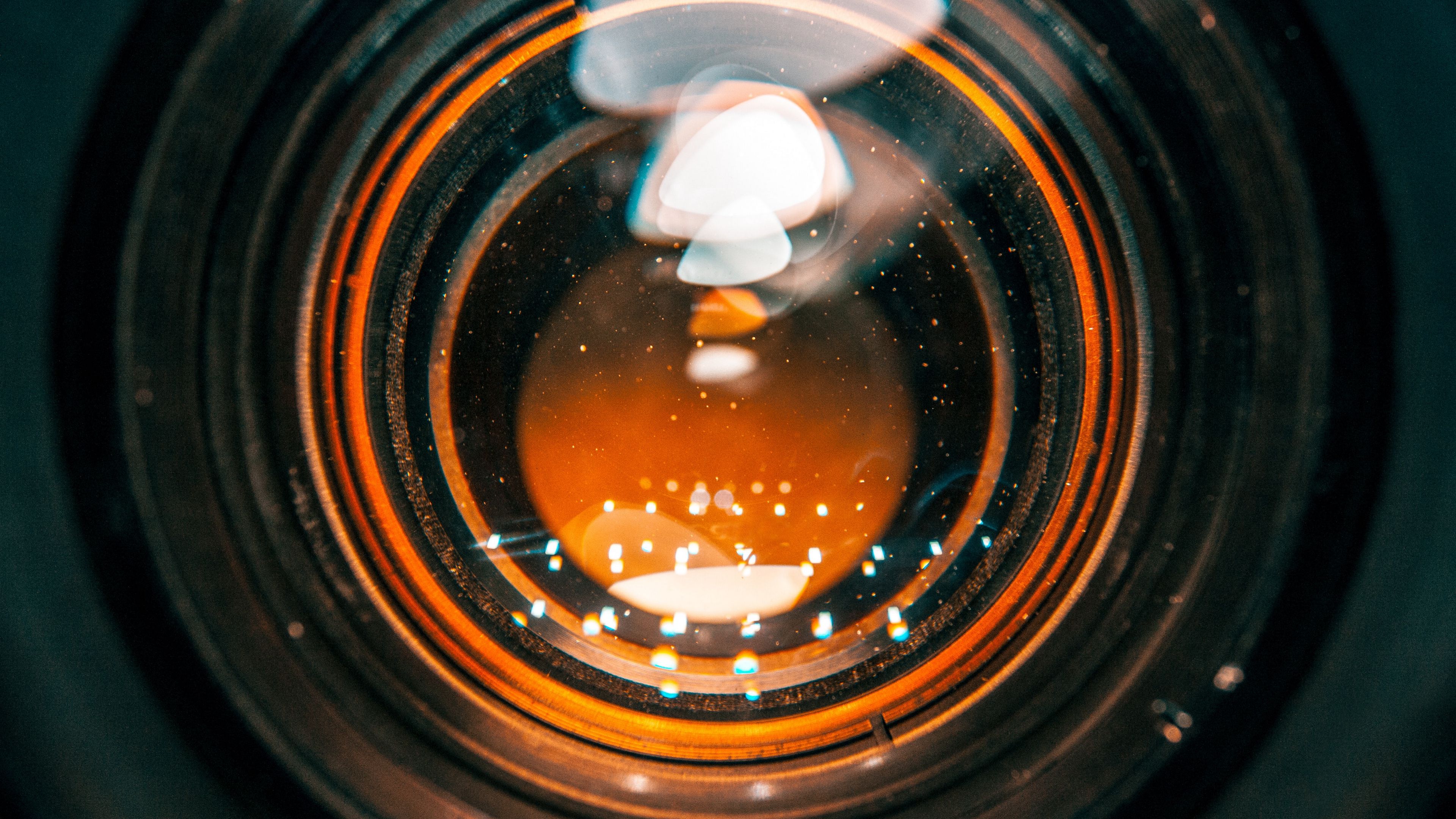 lens, glare, reflection, macro, 4k, HD Wallpaper